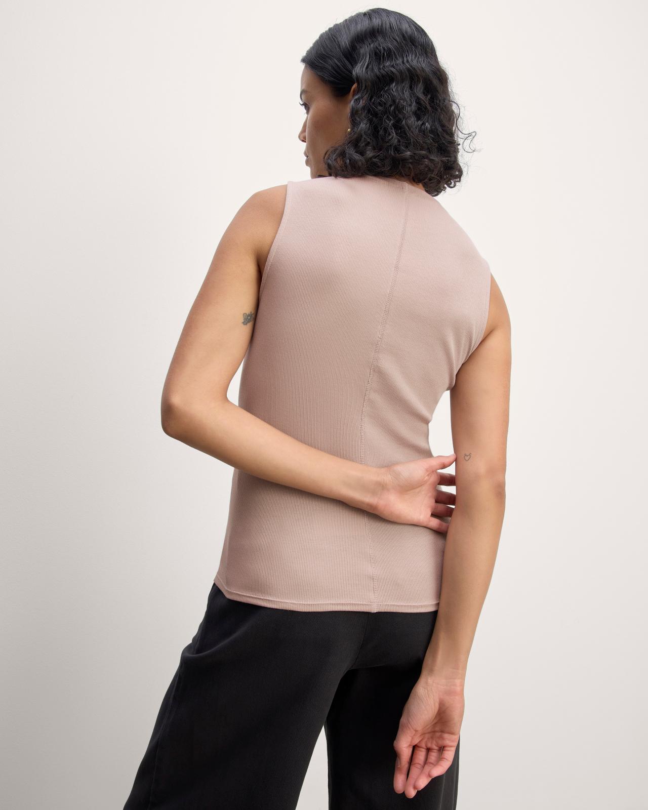 Womens Luxe Rib Funnel-Neck Tank by Everlane Product Image