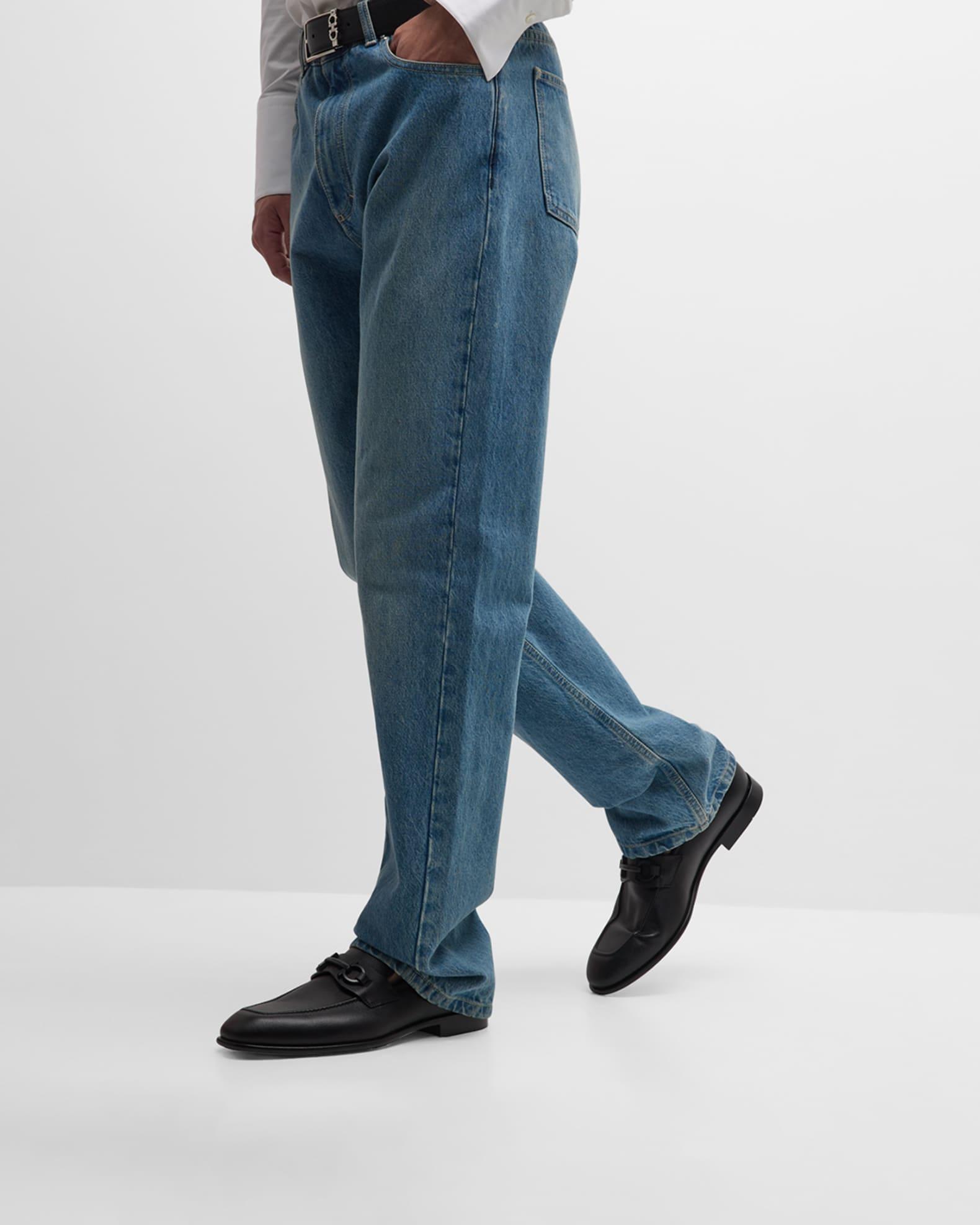 Men's Foster Leather Gancini Bit Loafers Product Image