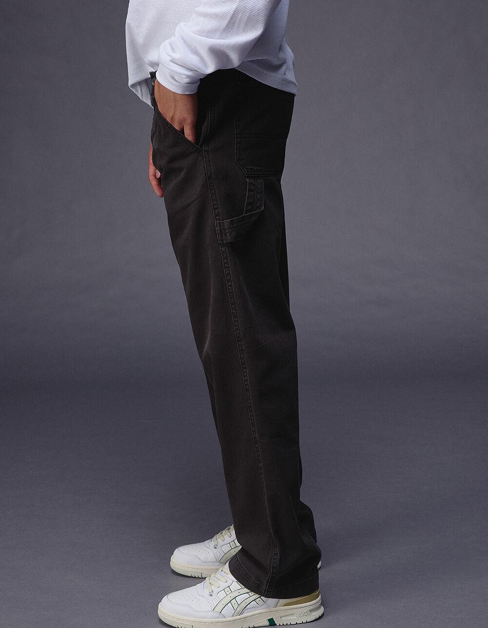 RSQ Mens Straight Fit Pull On Carpenter Pants - BLACK Product Image