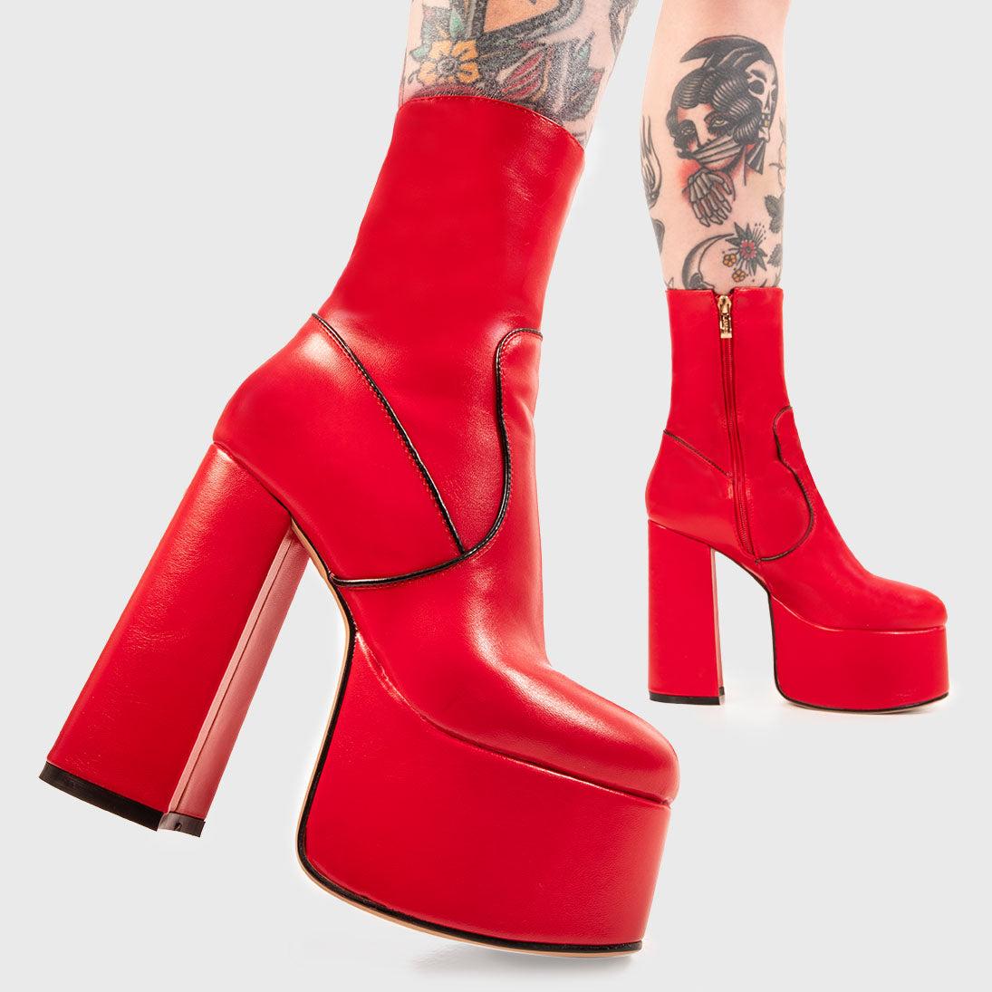 Adore You Platform Ankle Boots Product Image