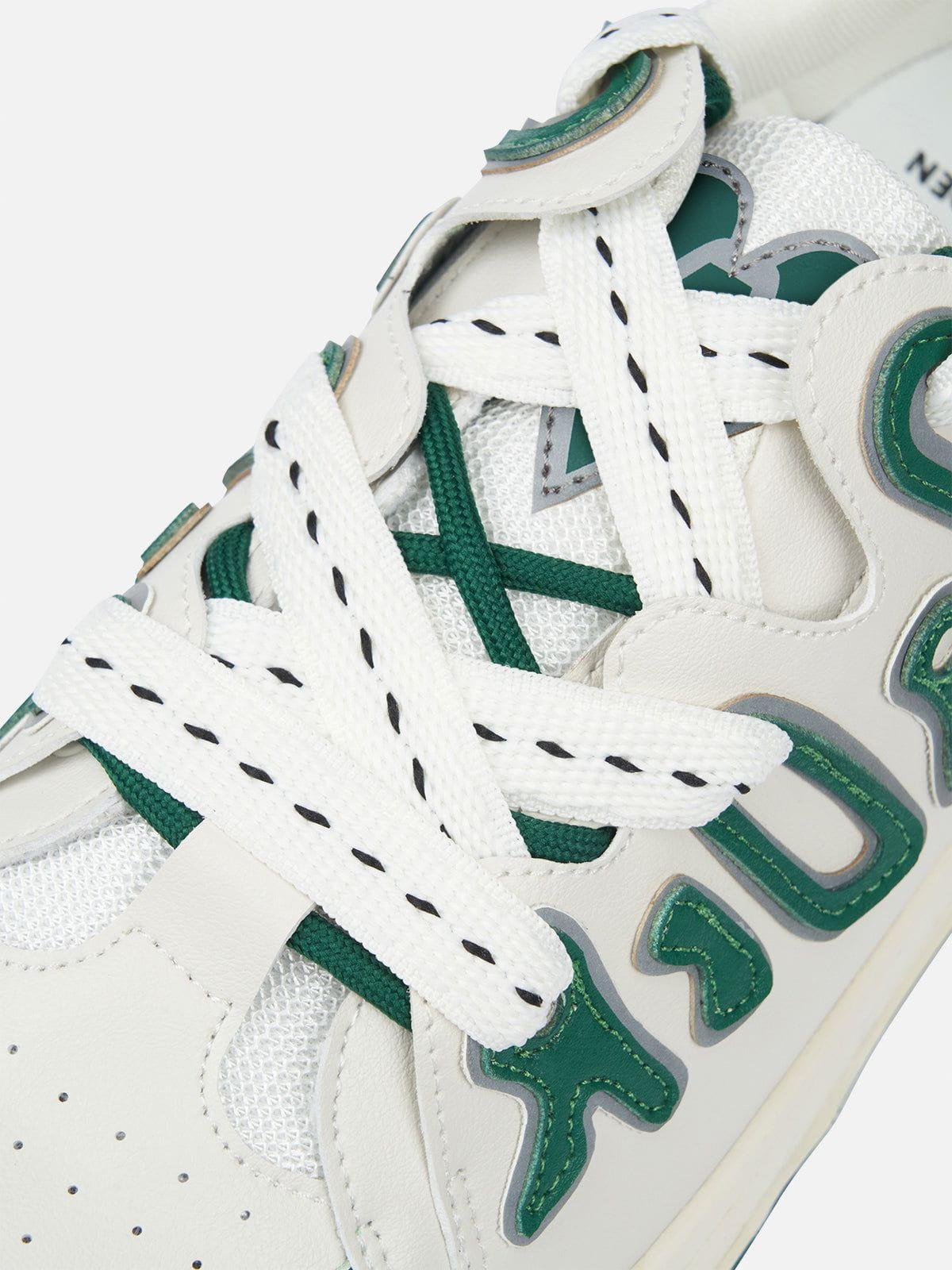 StarryClimb Double Lace Patchwork Skate Shoes Product Image