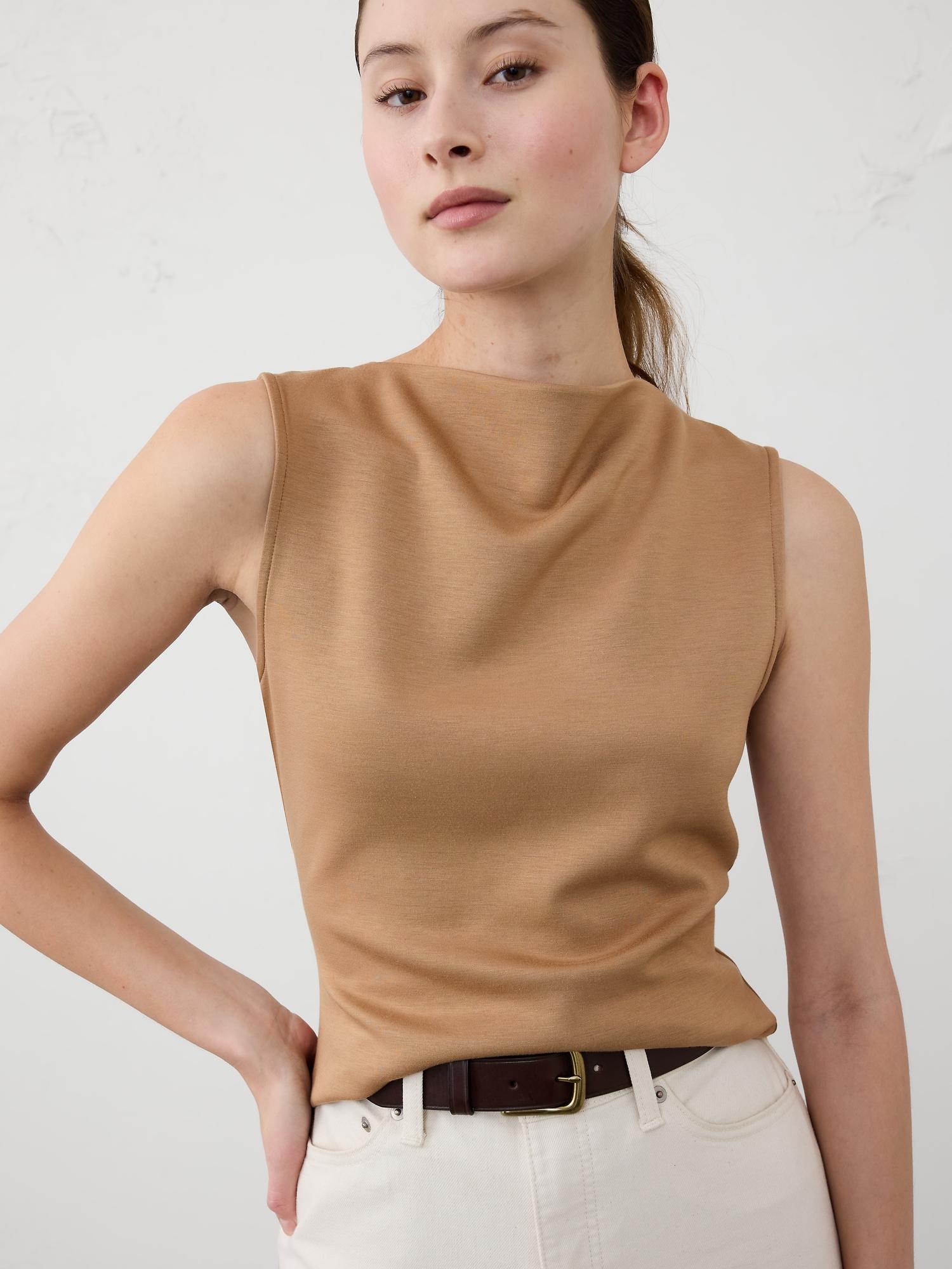 Soft Touch Scuba Slash-Neck Tank Product Image