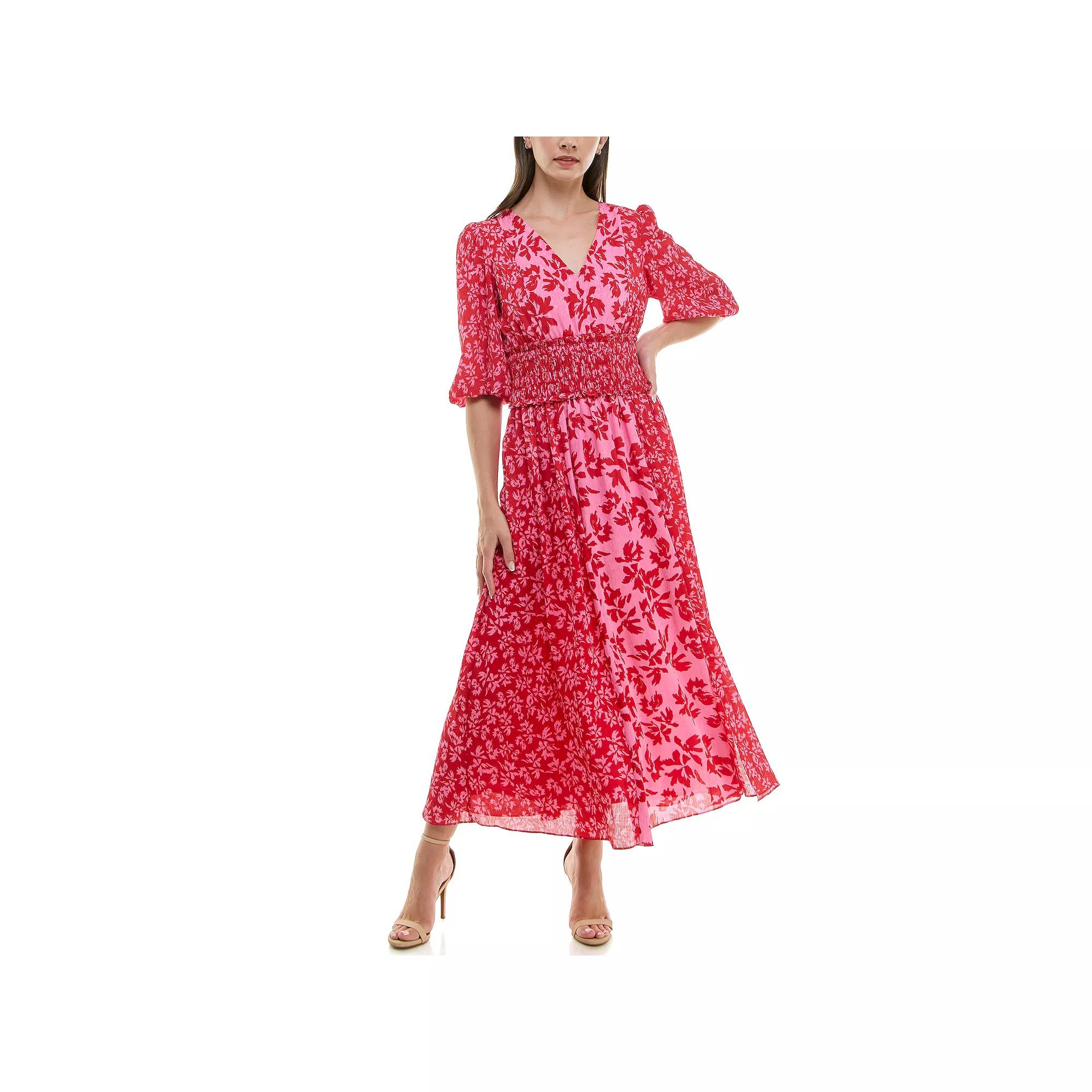 Women's Taylor Smocked Waist Puff Sleeve Dress,  Product Image