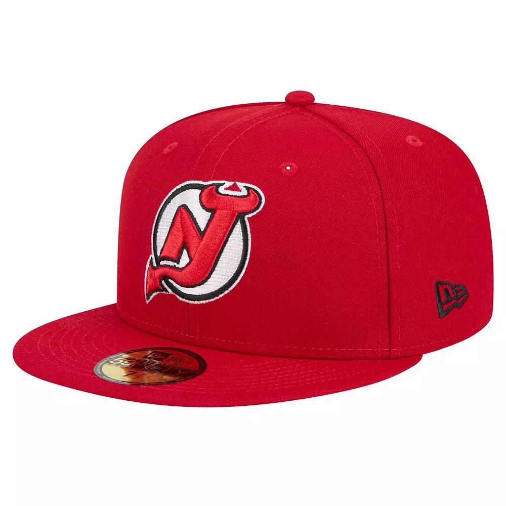 Men's New Era Red New Jersey Devils Core 59FIFTY Fitted Hat,  Product Image