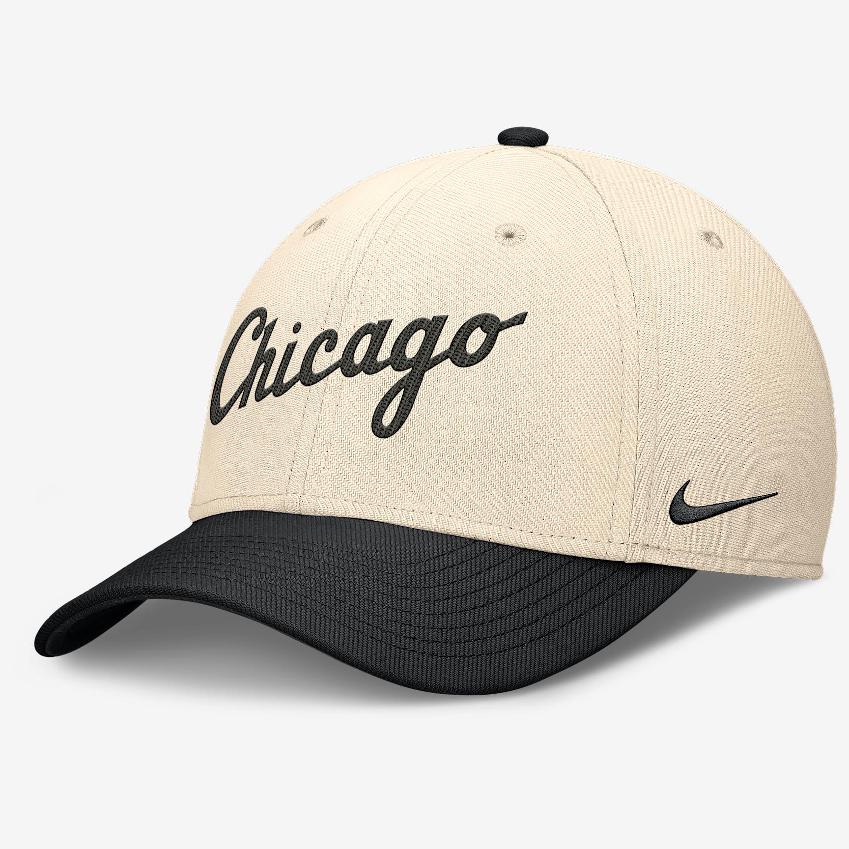 Chicago White Sox Statement Rise Swoosh Nike Men's Dri-FIT MLB Hat Product Image