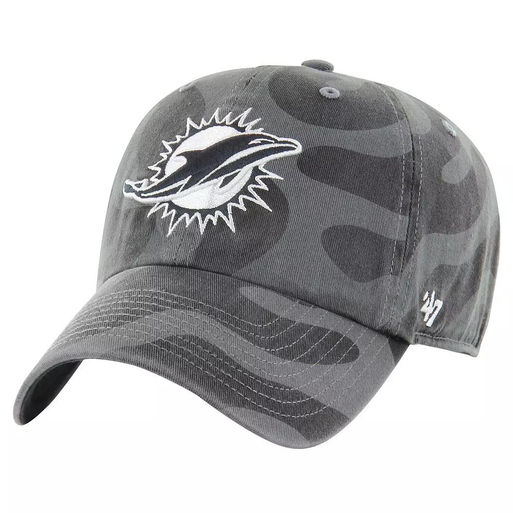 Women's '47  Charcoal Miami Dolphins Freeform Clean Up Adjustable Hat Product Image