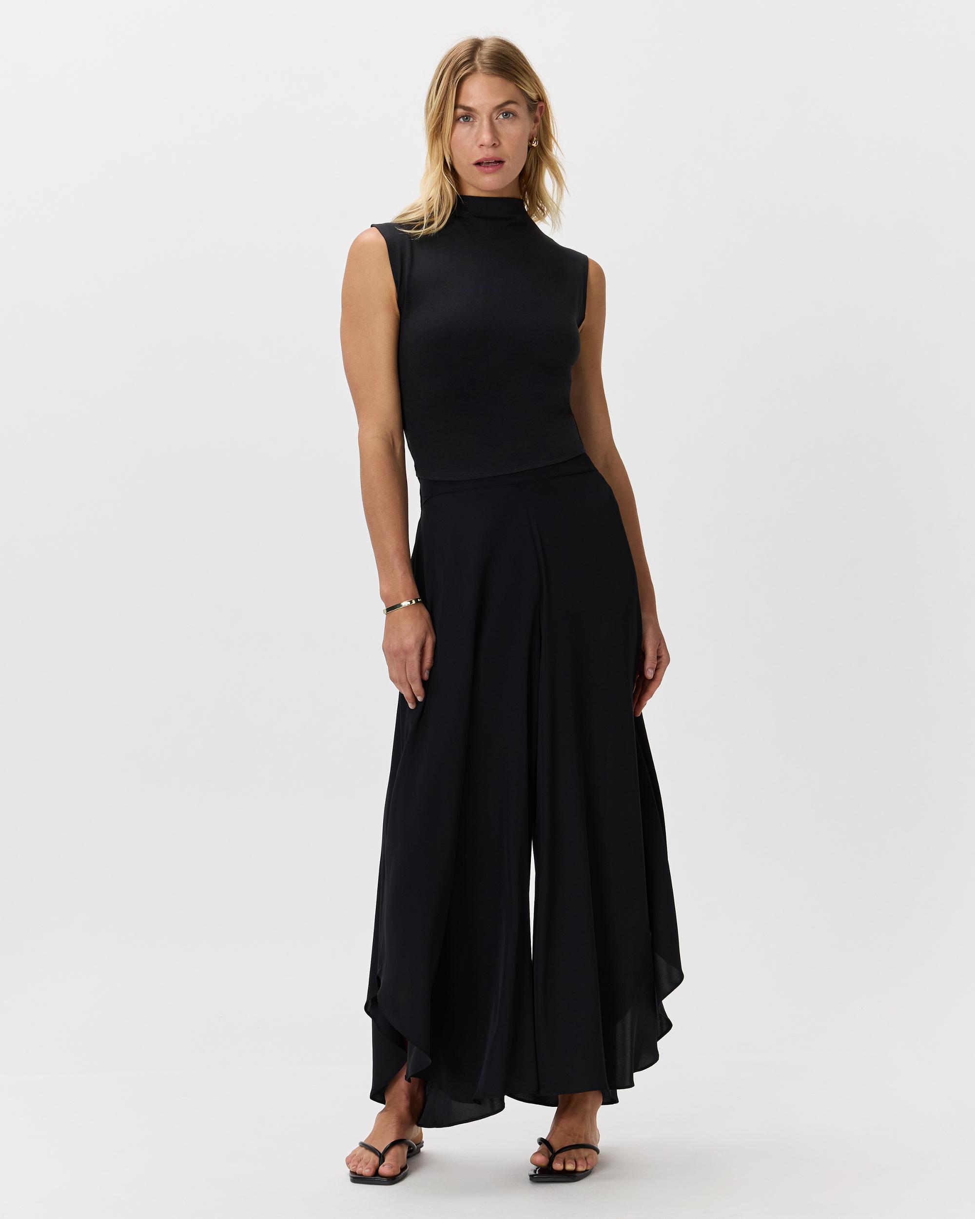 Quince | Women's Washable Stretch Silk Palazzo Pants Size XL, Mulberry Silk Product Image