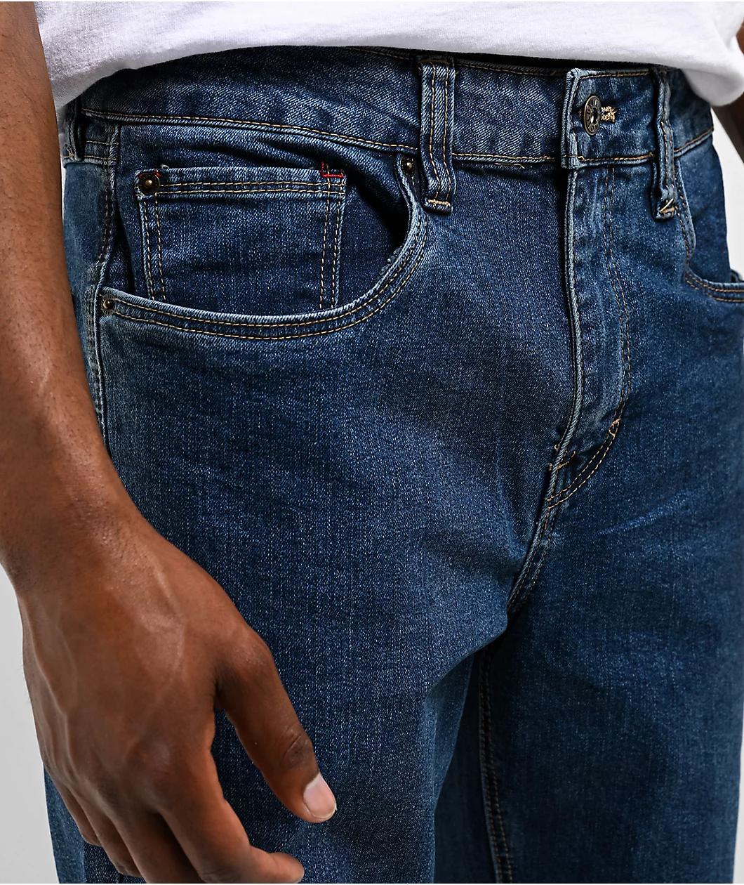 Freeworld Light Blue Denim Straight Fit Jeans Product Image