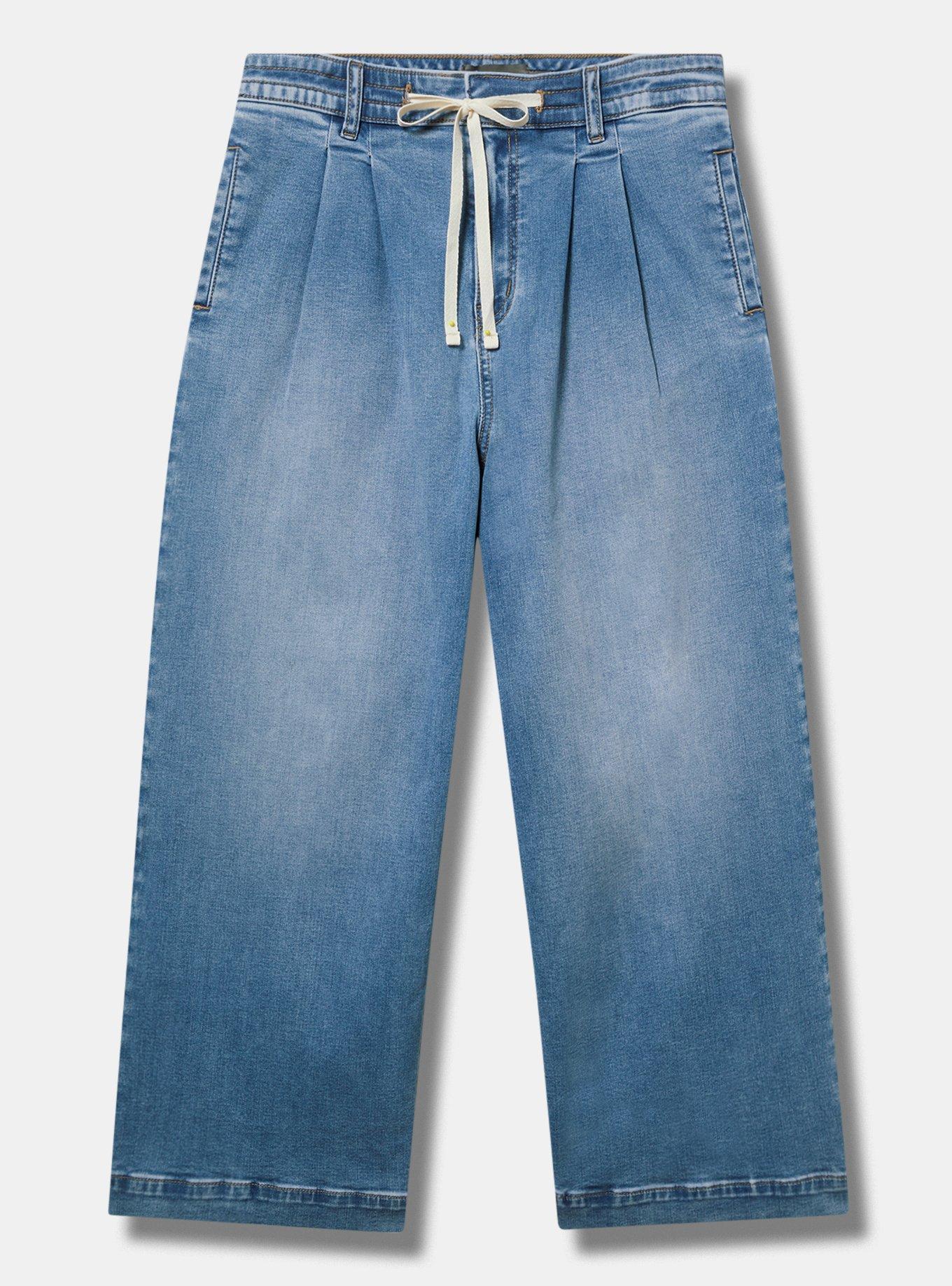 High-Rise Wide Leg Ankle Crop Jean Product Image