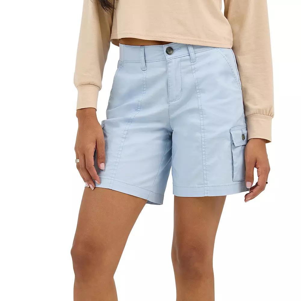 Women's Lee® Ultra Lux FLEX TO GO Cargo Shorts, Size: 8, Shy Blue Product Image