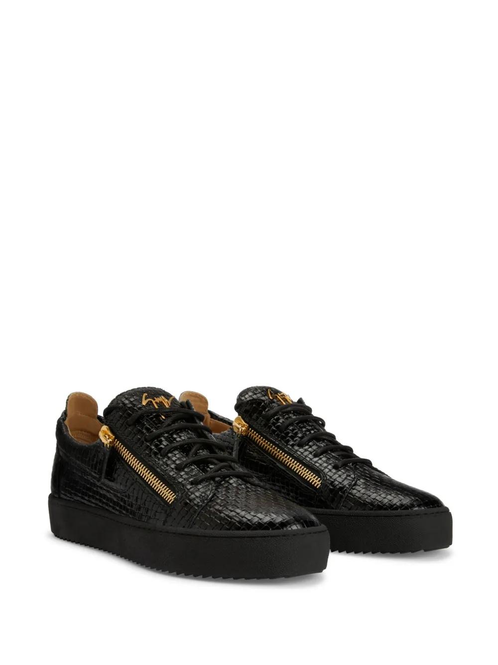 Frankie woven leather sneakers Product Image
