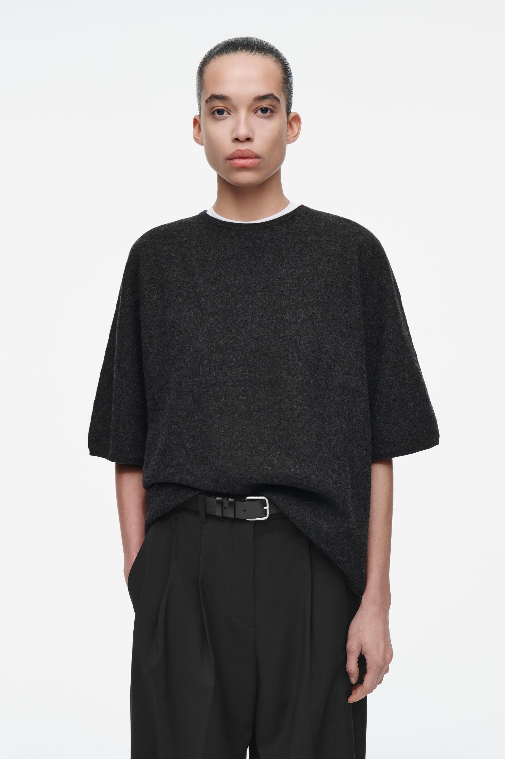 OVERSIZED BOILED MERINO WOOL T-SHIRT Product Image