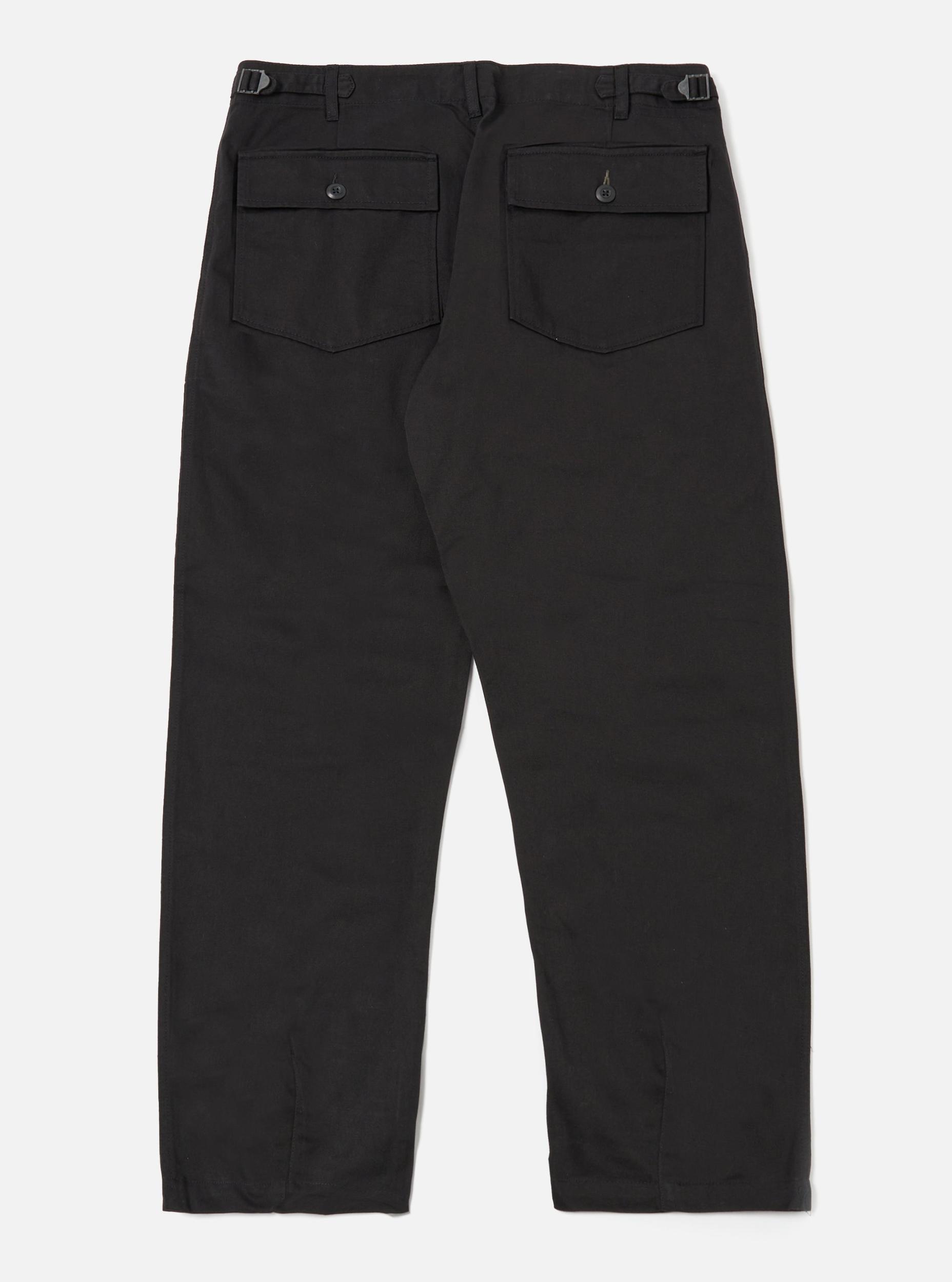 Universal Works Fatigue Pant in Black Twill Product Image