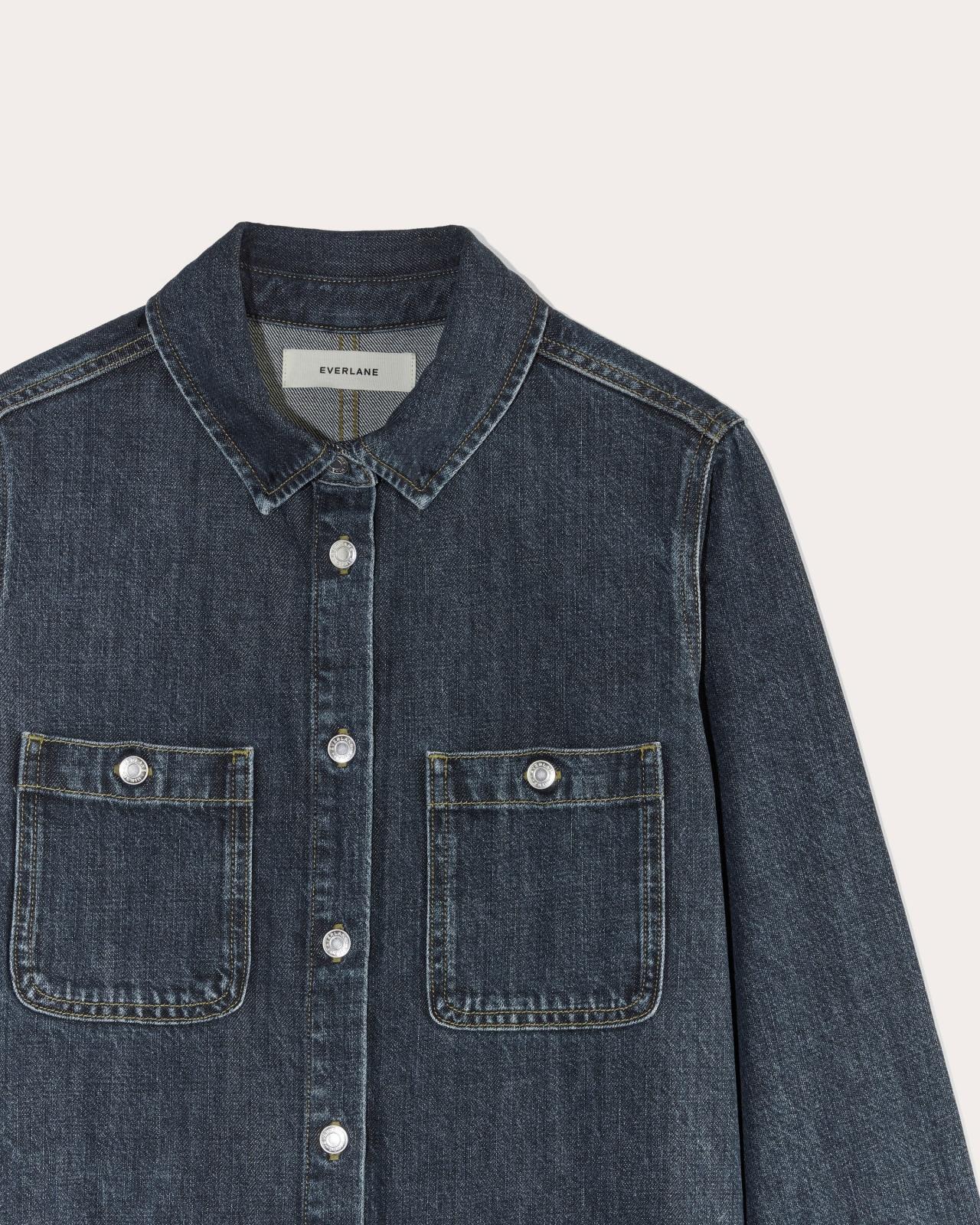 The Denim Shirtdress Product Image