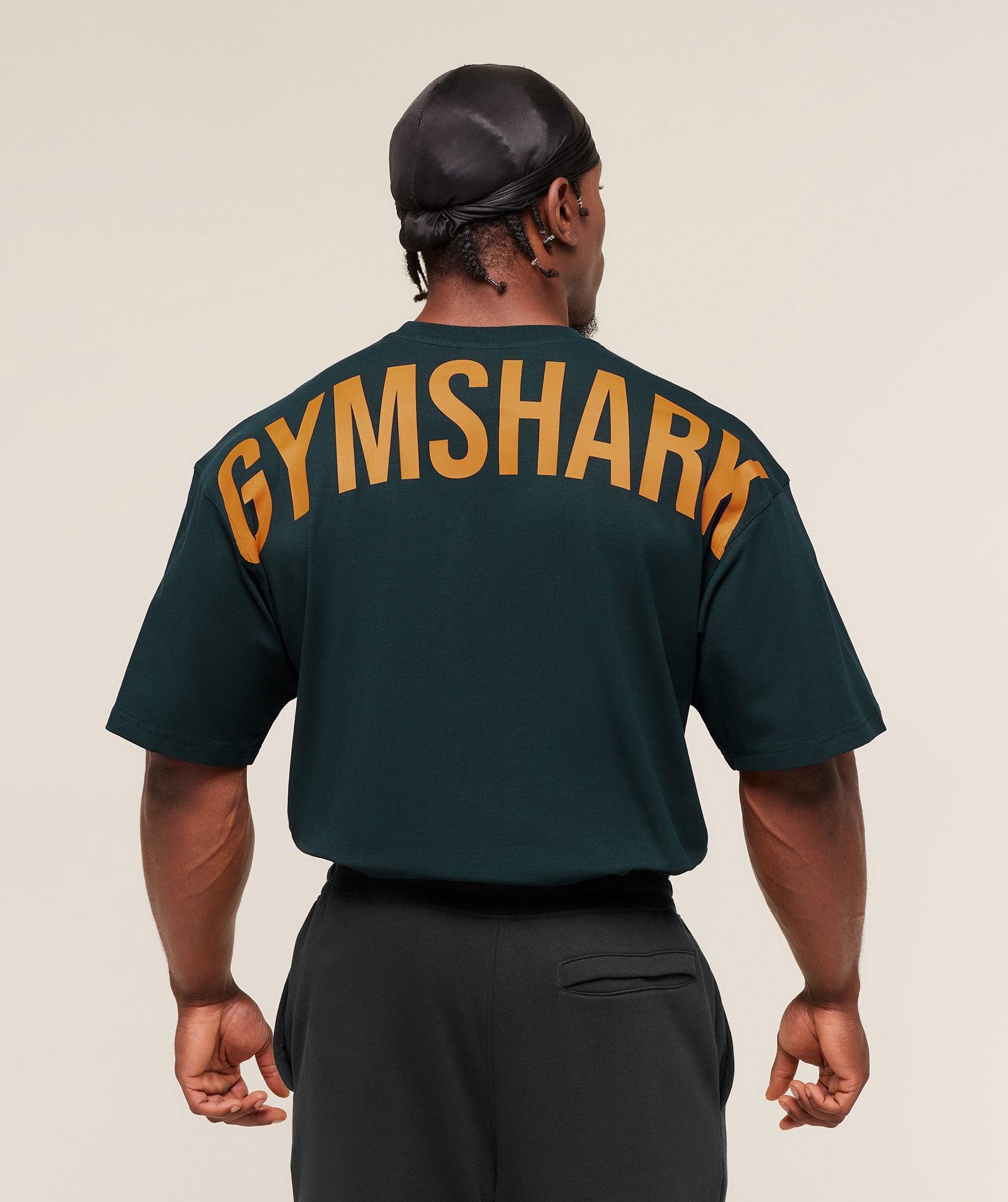 Gymshark Power T-Shirt - Deep Petrol Blue Male Product Image