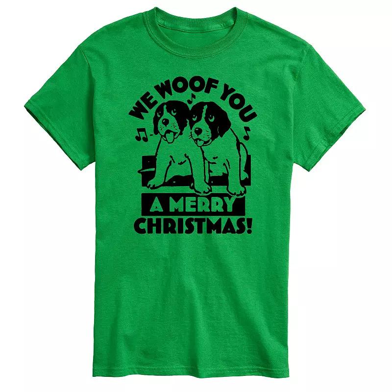 Men's We Woof You Merry Christmas Graphic Tee,  Product Image