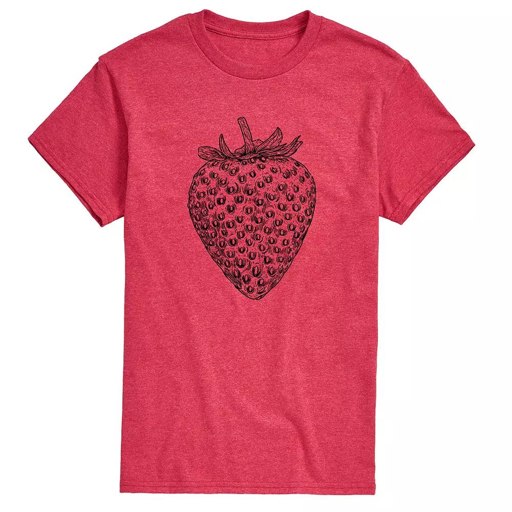 Men's Strawberry Sketch Graphic Tee,  Product Image