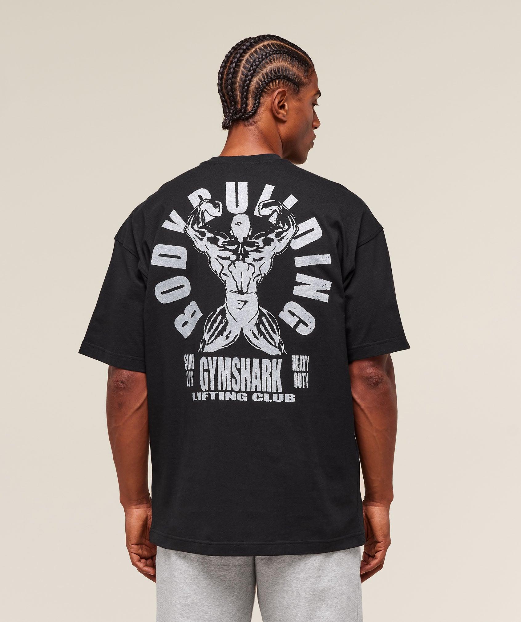 Gymshark Lifting Club Flex T-Shirt - Black Male Product Image