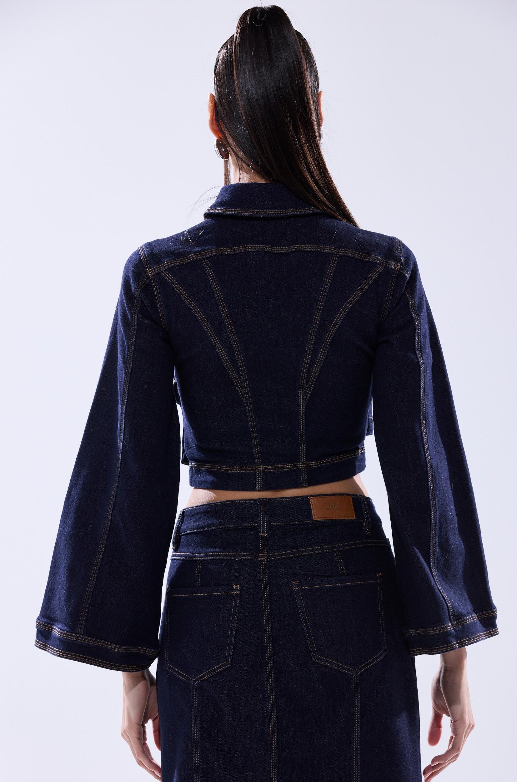 SHES GONE , DANCE ON DENIM BUTTON DOWN Product Image