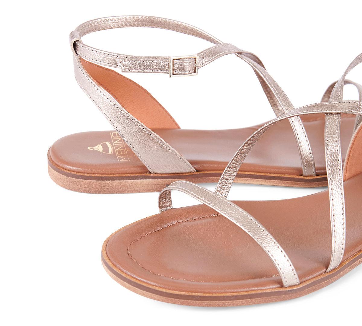 Cadaqués Champagne Sandal Product Image