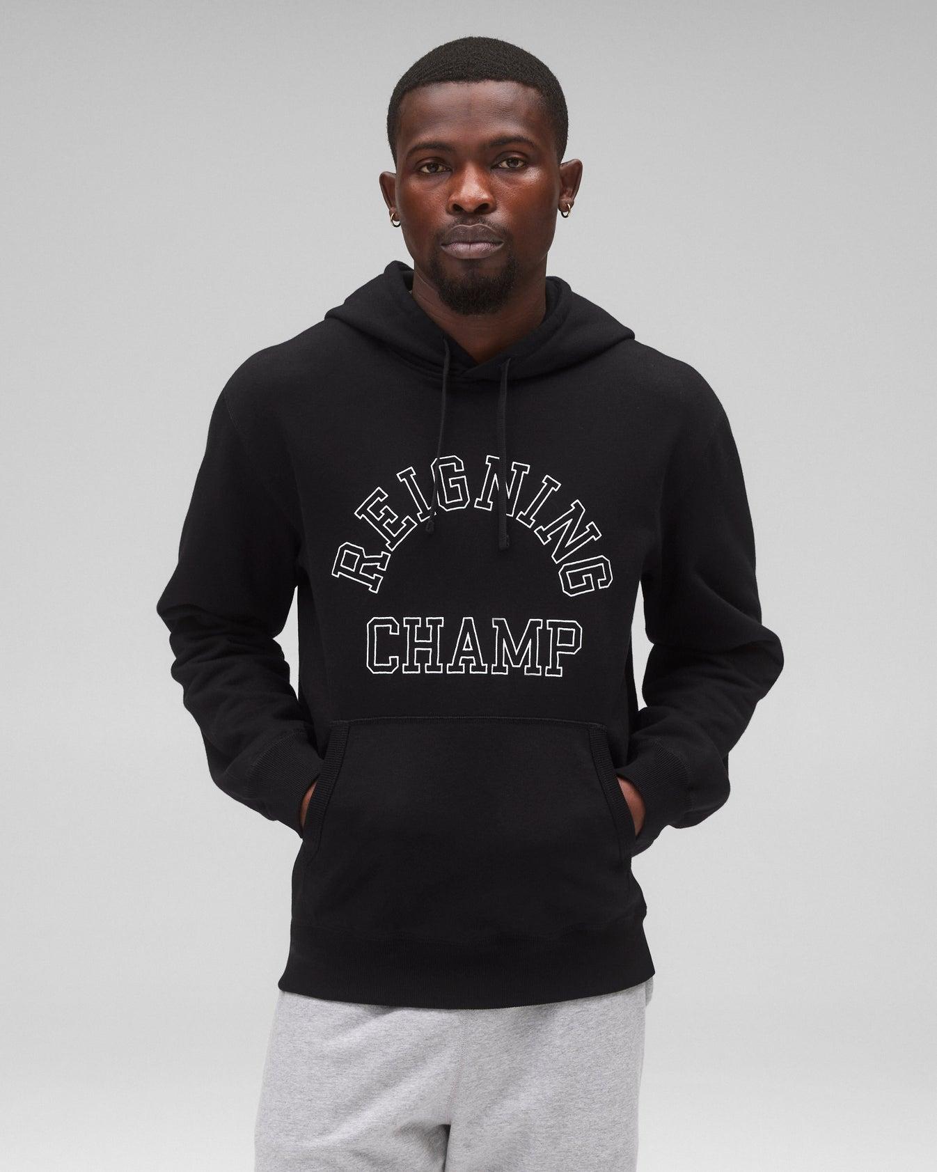 Midweight Terry Arch Logo Standard Hoodie Male Product Image