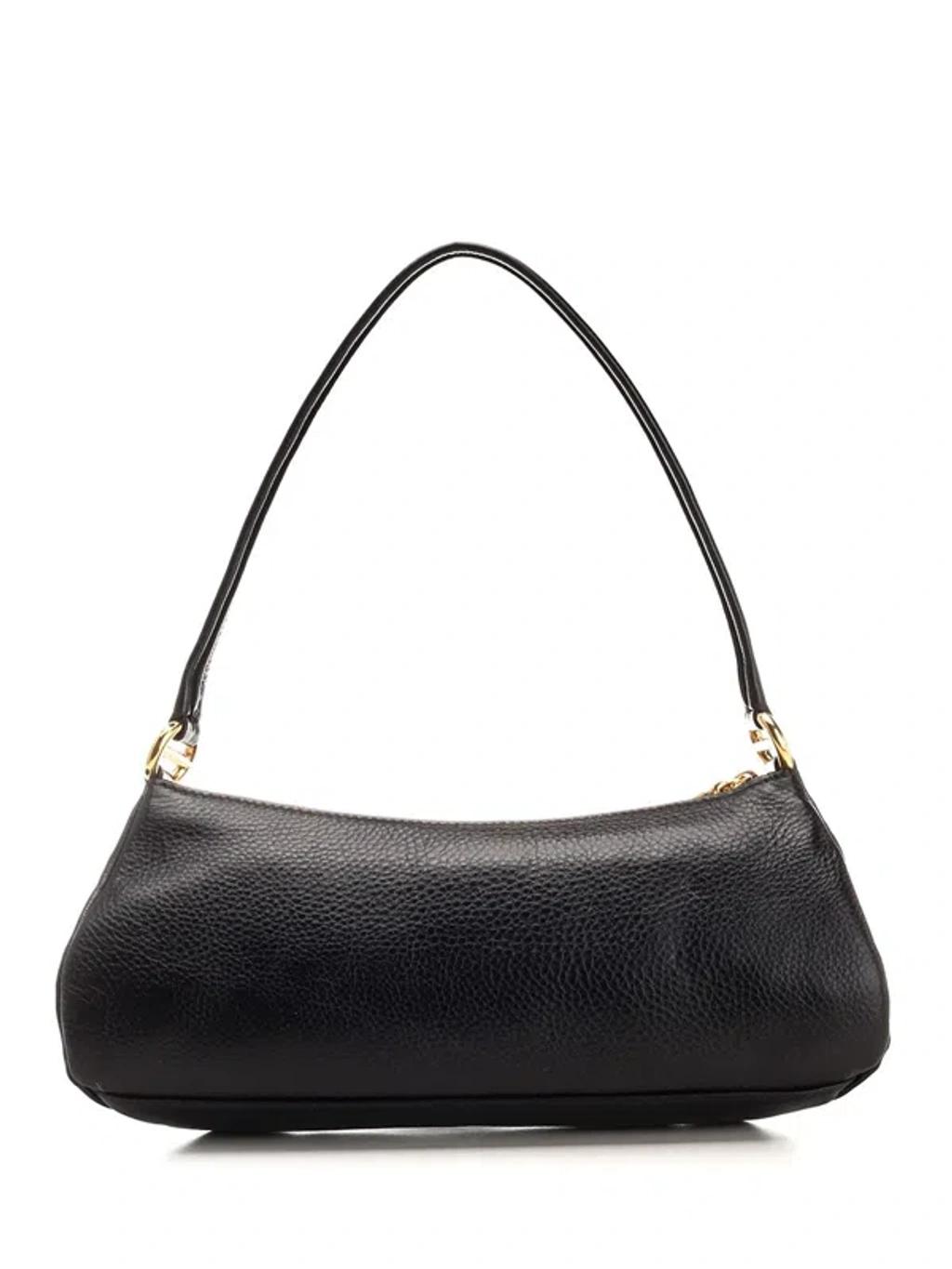 CHLOÉ The 99 Embellished Textured-leather Shoulder Bag In Black Product Image