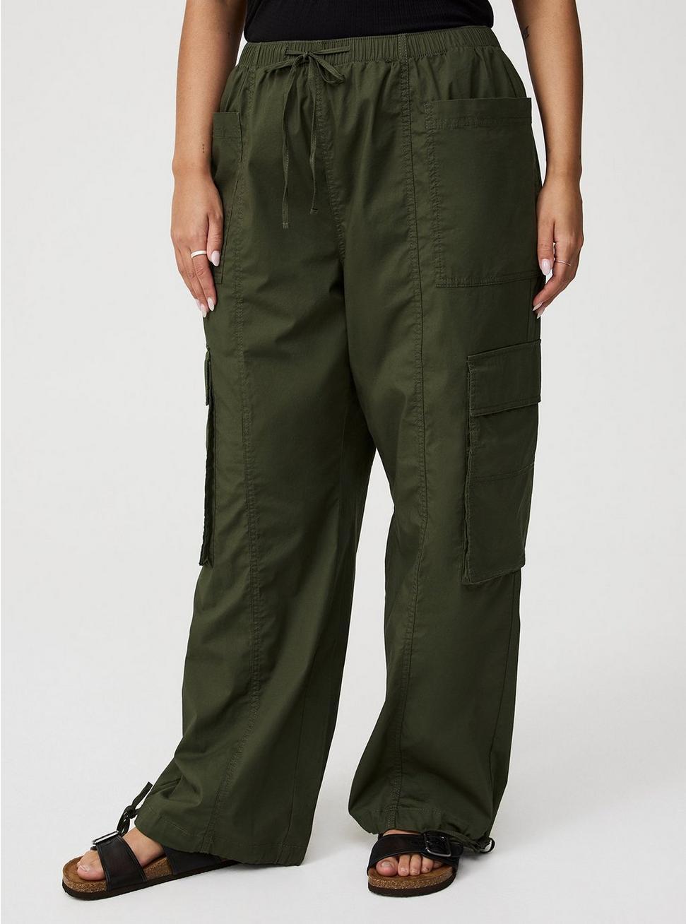 High-Rise Poplin Parachute Pant Product Image