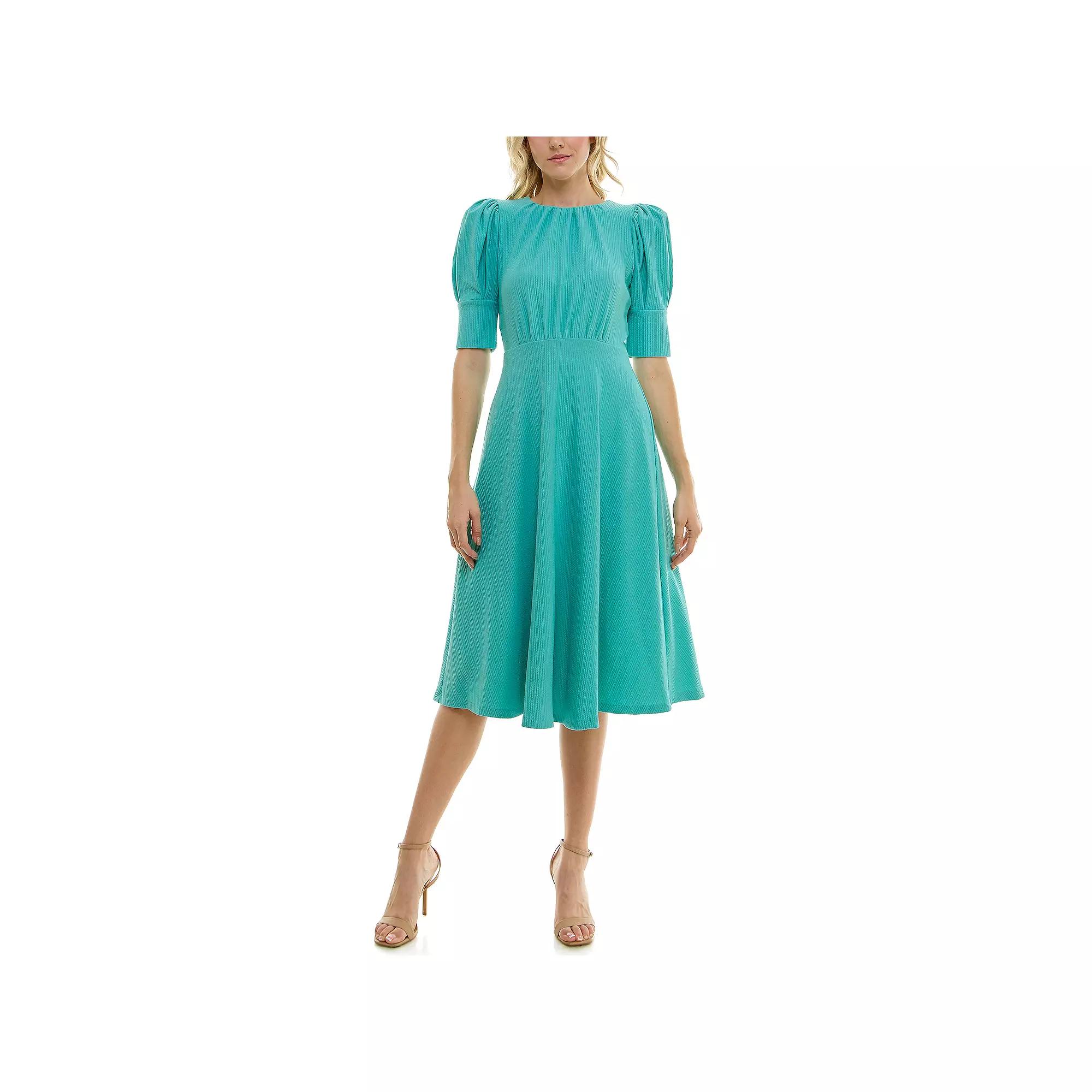 Women's Bleecker 126 Ottoman Knit Midi Dress, Blue Product Image