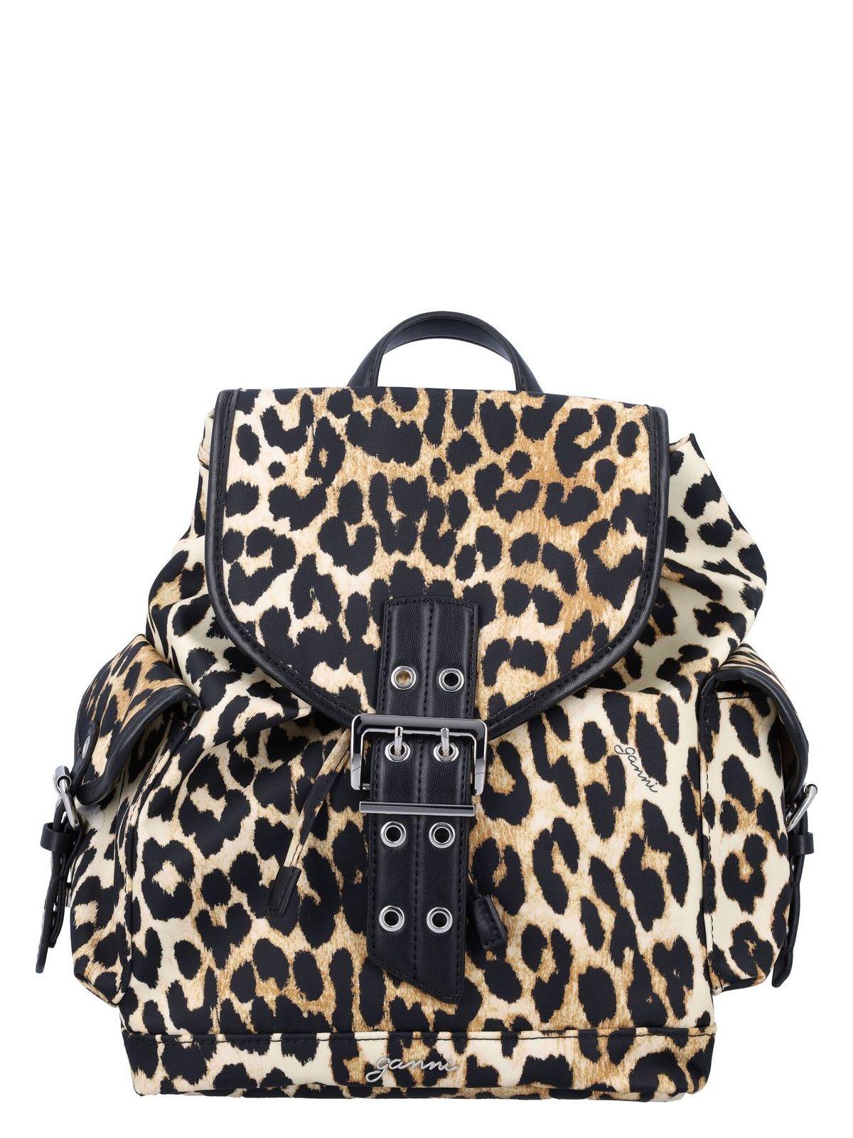 GANNI Women Bucky Small Nylon Backpack In Multicolor Product Image