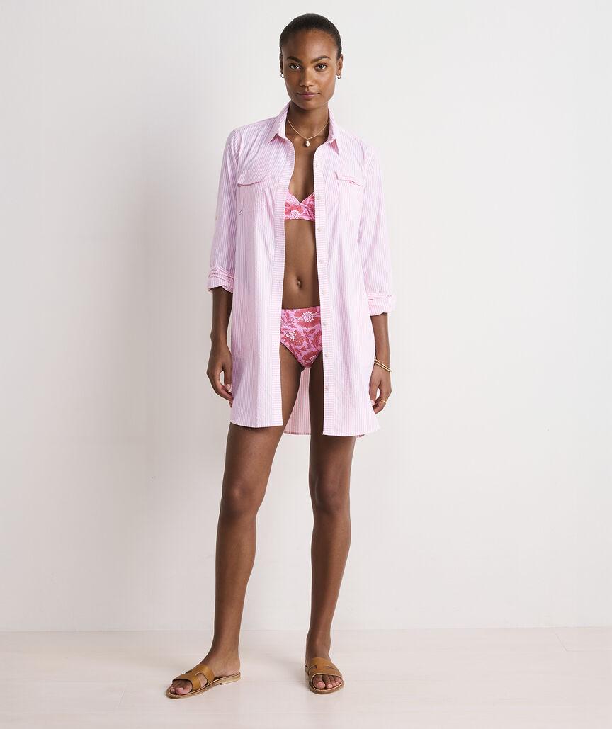 Harbor Seersucker Shirt Cover-Up Product Image