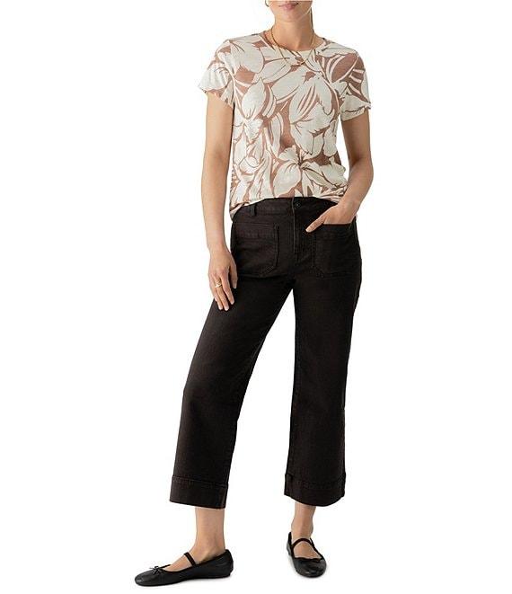 Sanctuary The Perfect Abstract Print Crew Neck Short Sleeve Tee Product Image