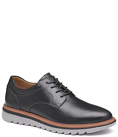 Johnston  Murphy Mens Braydon Leather Plain Toe Lace Up Oxfords Product Image