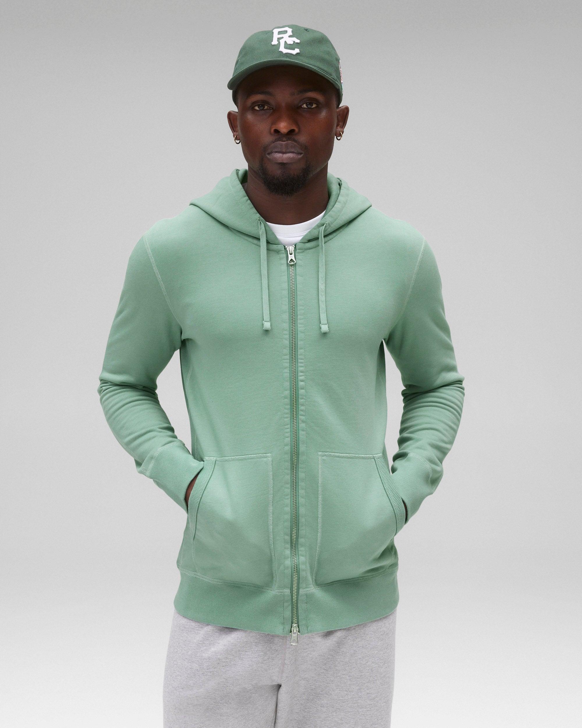 Midweight Terry Slim Zip Hoodie Male Product Image