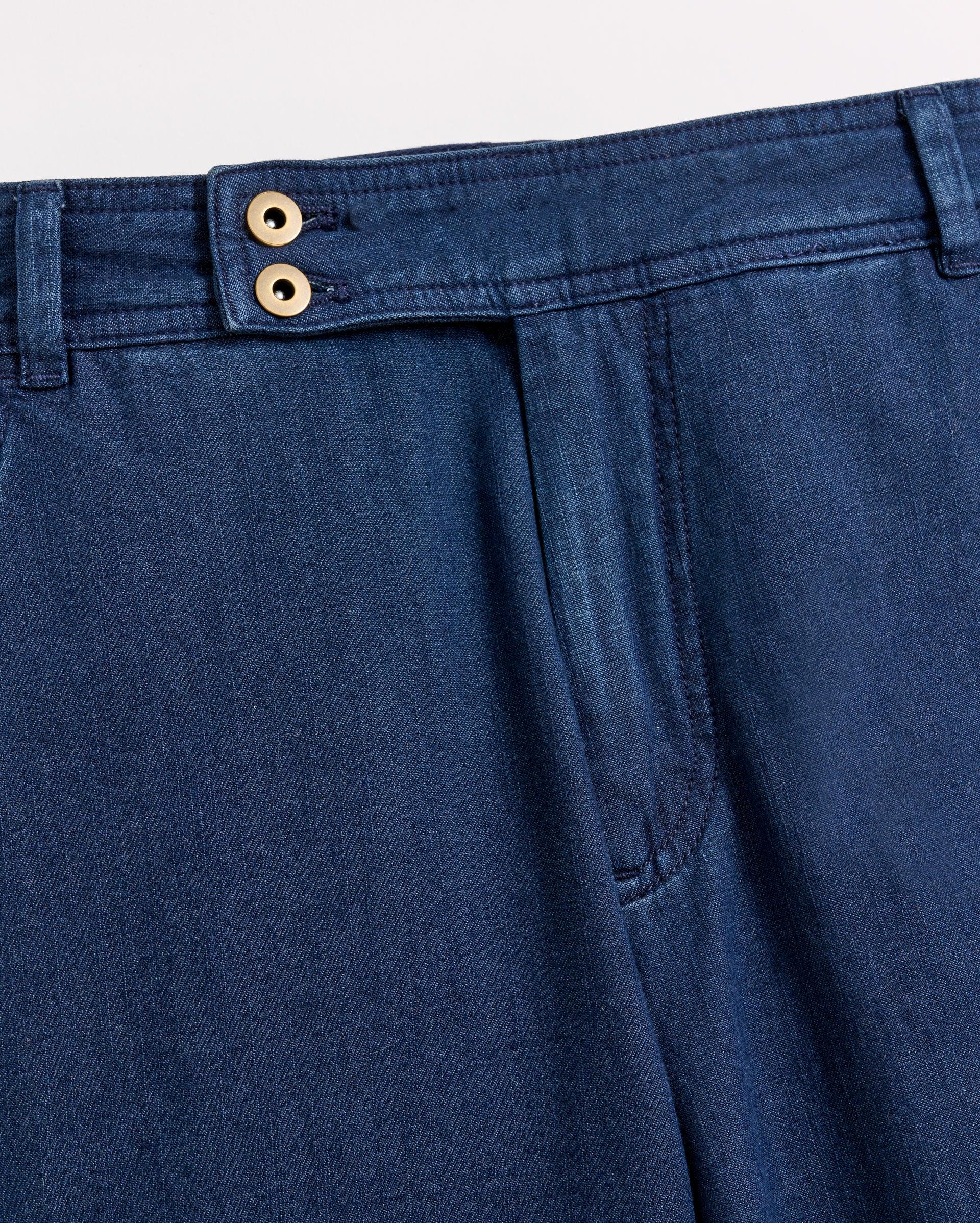 Denim Wide Leg Trouser -  Product Image