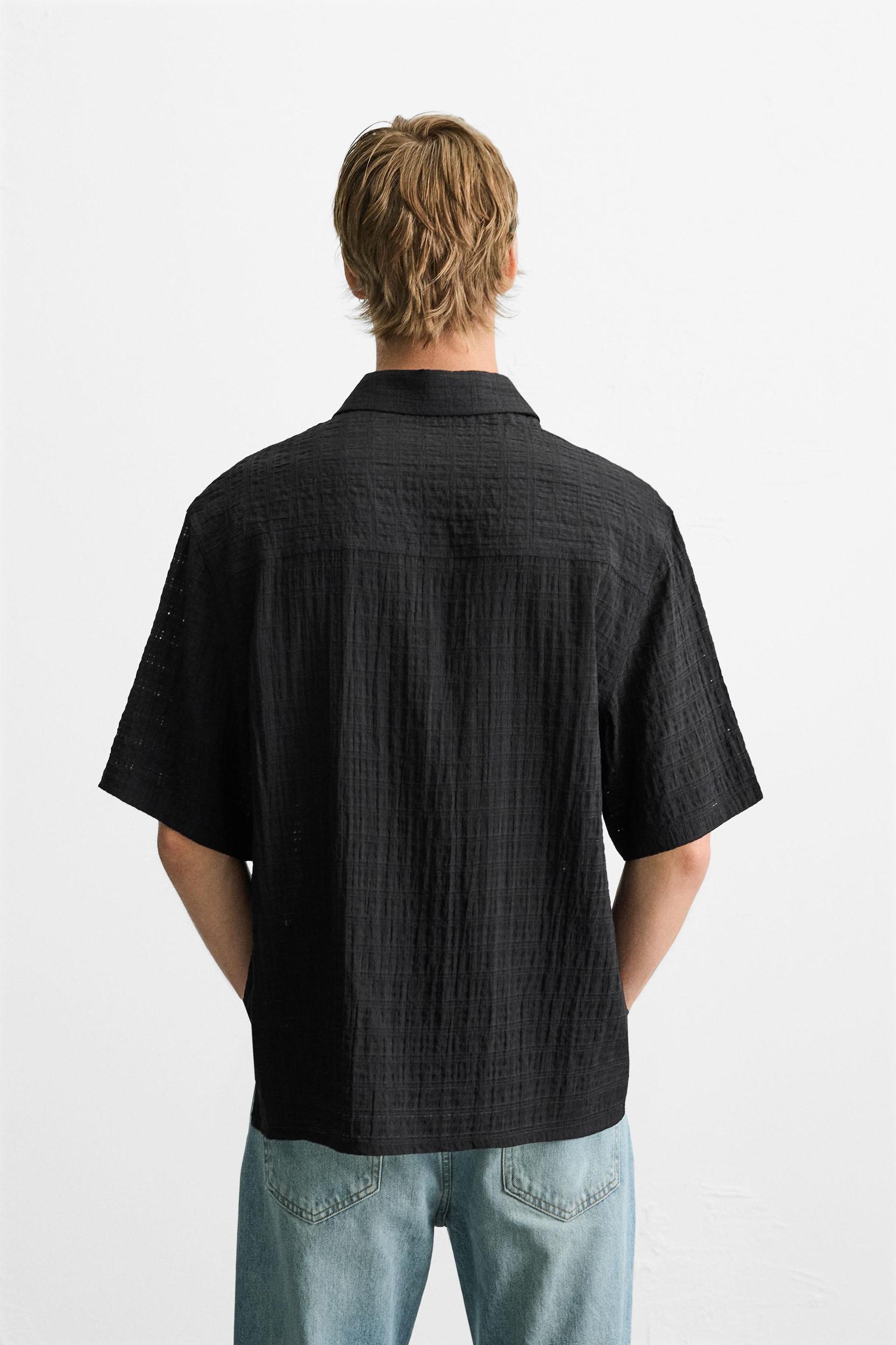 TEXTURED PLAID SHIRT Product Image
