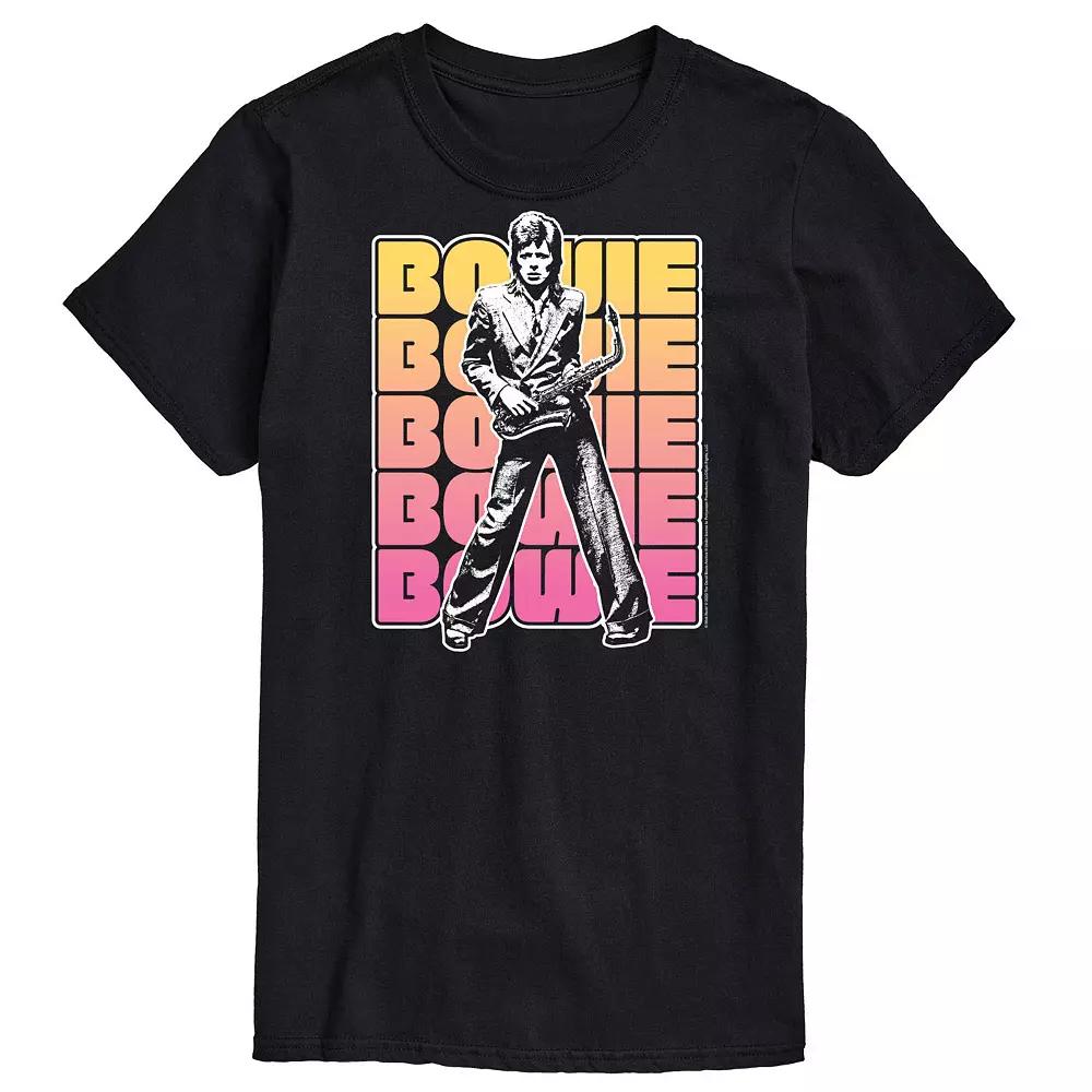 Big & Tall David Bowie Stacked Graphic Tee, Men's,  Product Image