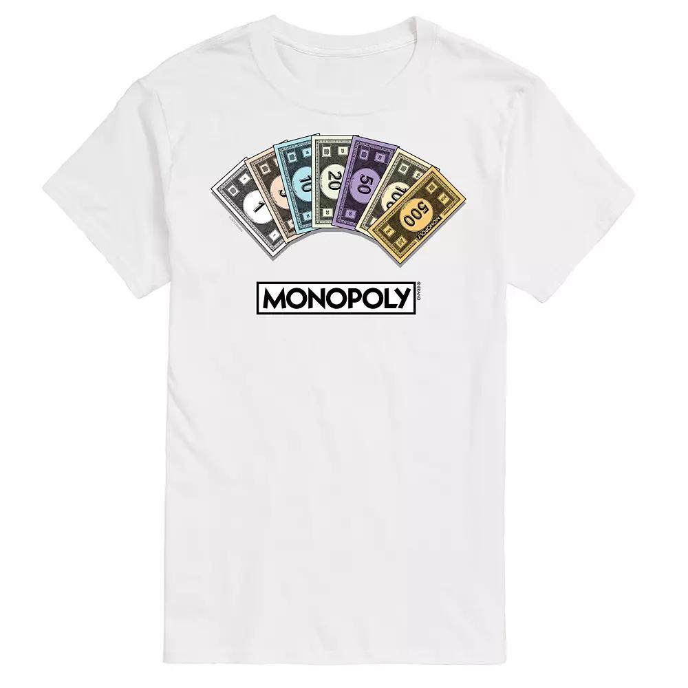 Big & Tall Monopoly Money Stack Graphic Tee, Men's,  Product Image