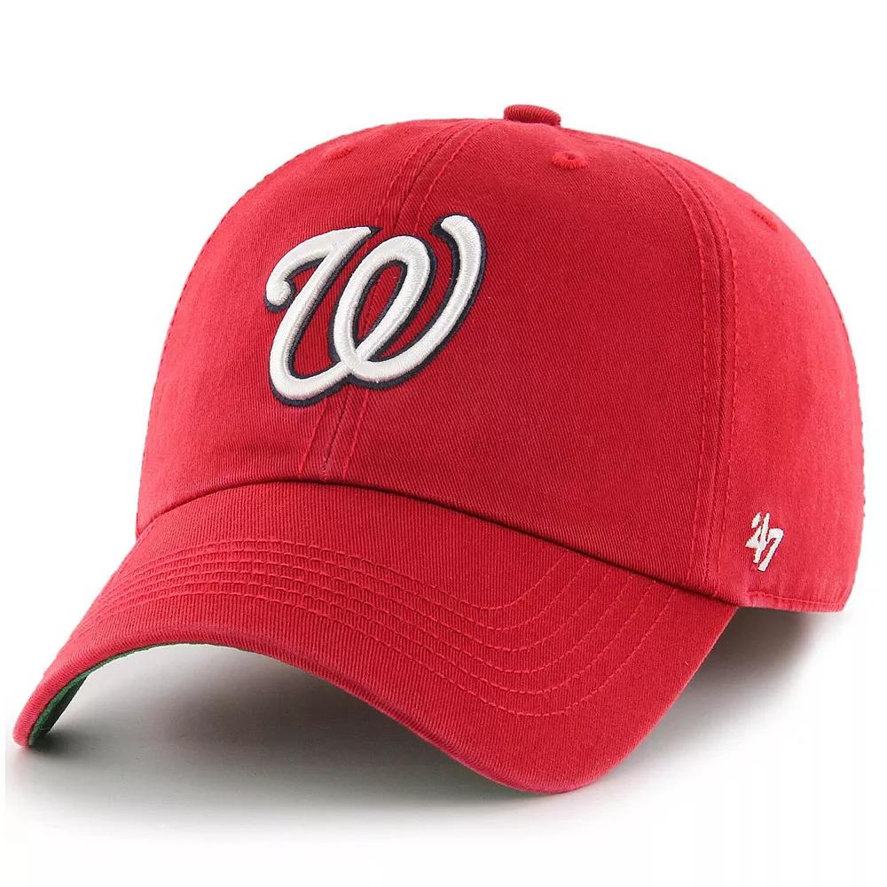 Men's '47 Red Washington Nationals Team Franchise Fitted Hat,  Product Image