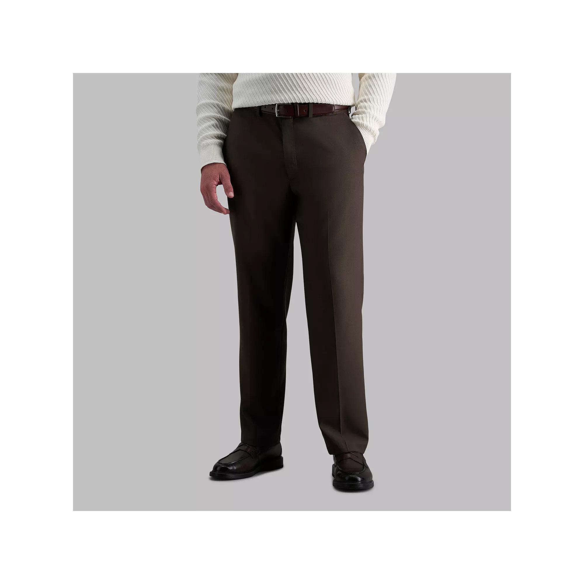 Men’s Haggar® Premium Comfort Expandable-Waist Classic-Fit Stretch Flat-Front Dress Pants, Men's,  Product Image