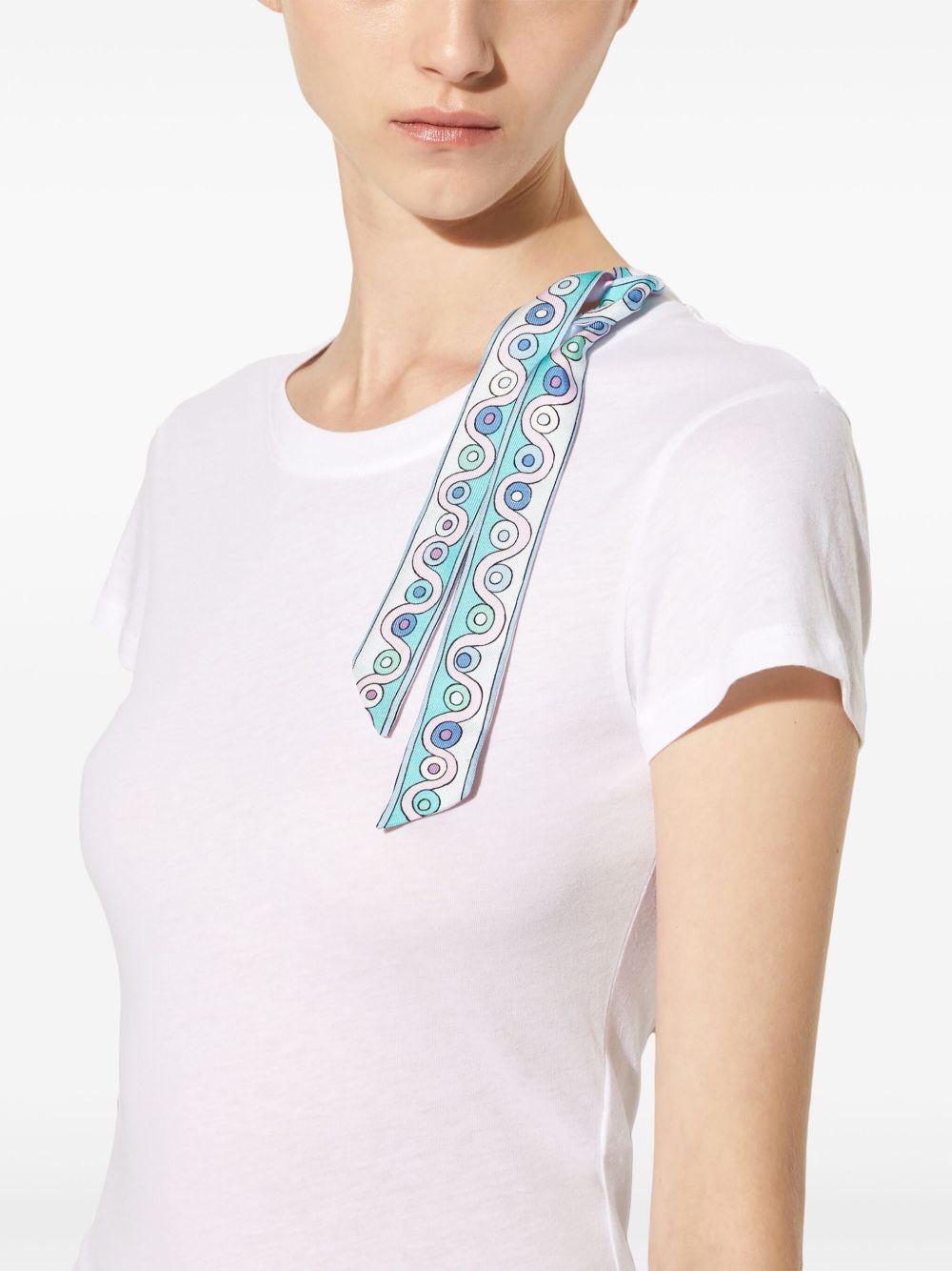 Iride-print cotton T-shirt Product Image