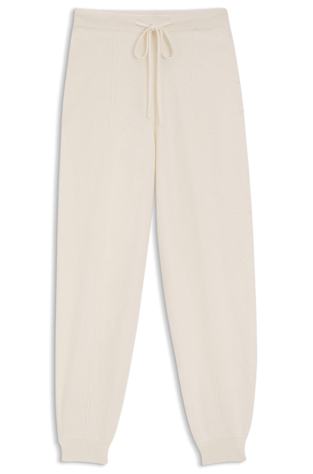 Tapered-fit track pants in cashmere Product Image
