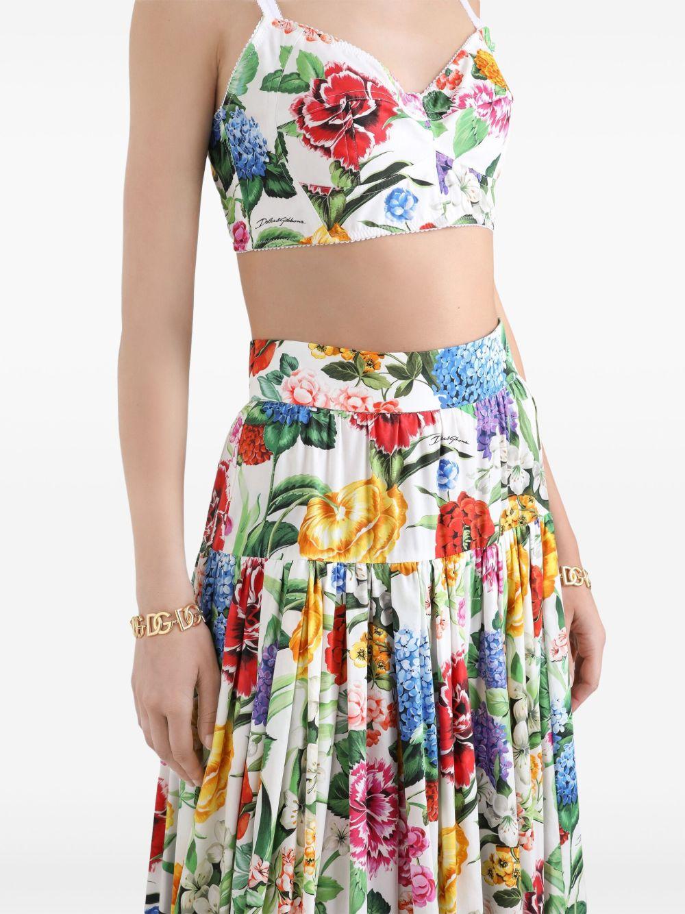floral-print maxi skirt Product Image