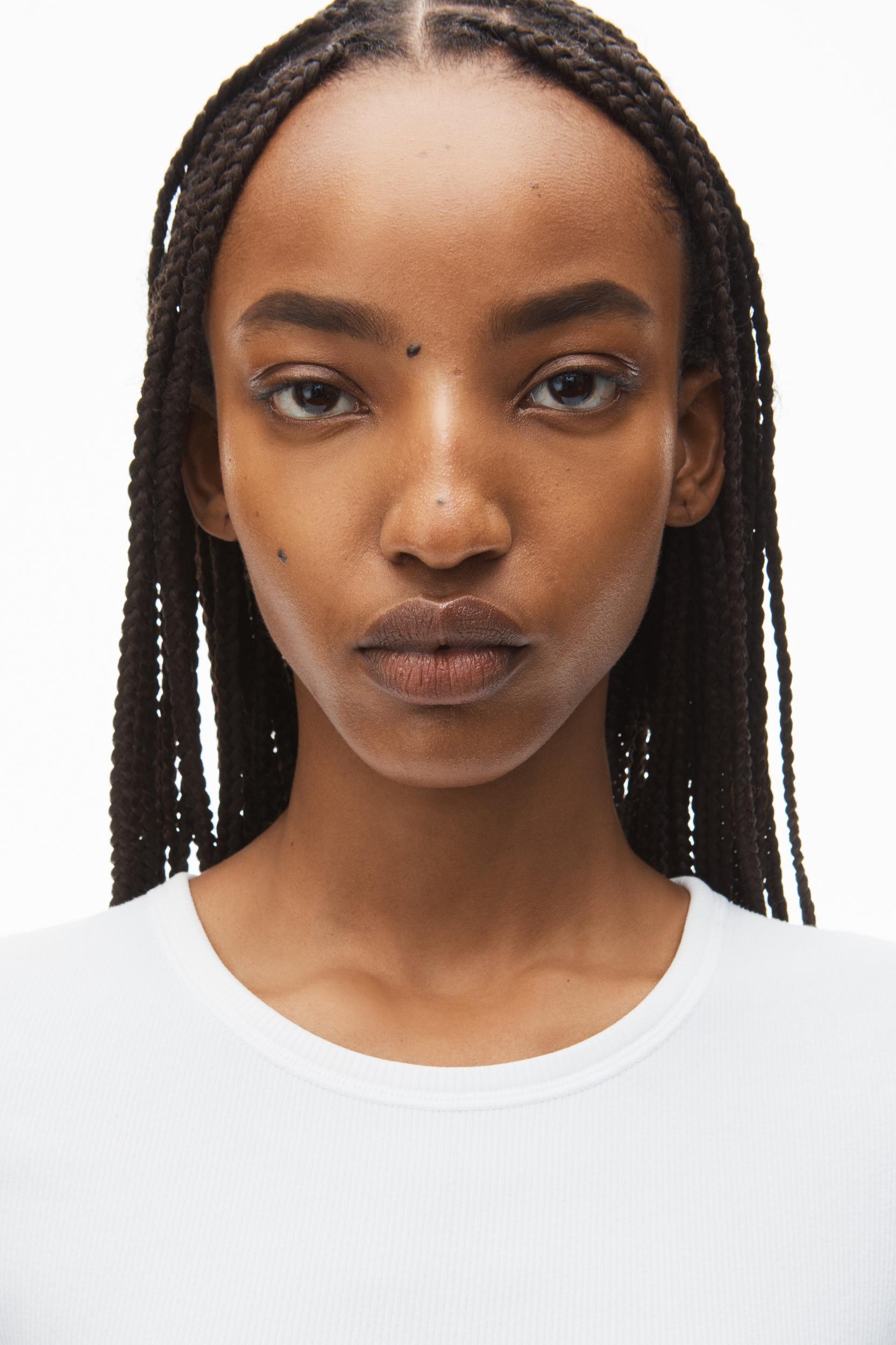 Short-sleeve Bodysuit In Rib-knit Jersey Product Image