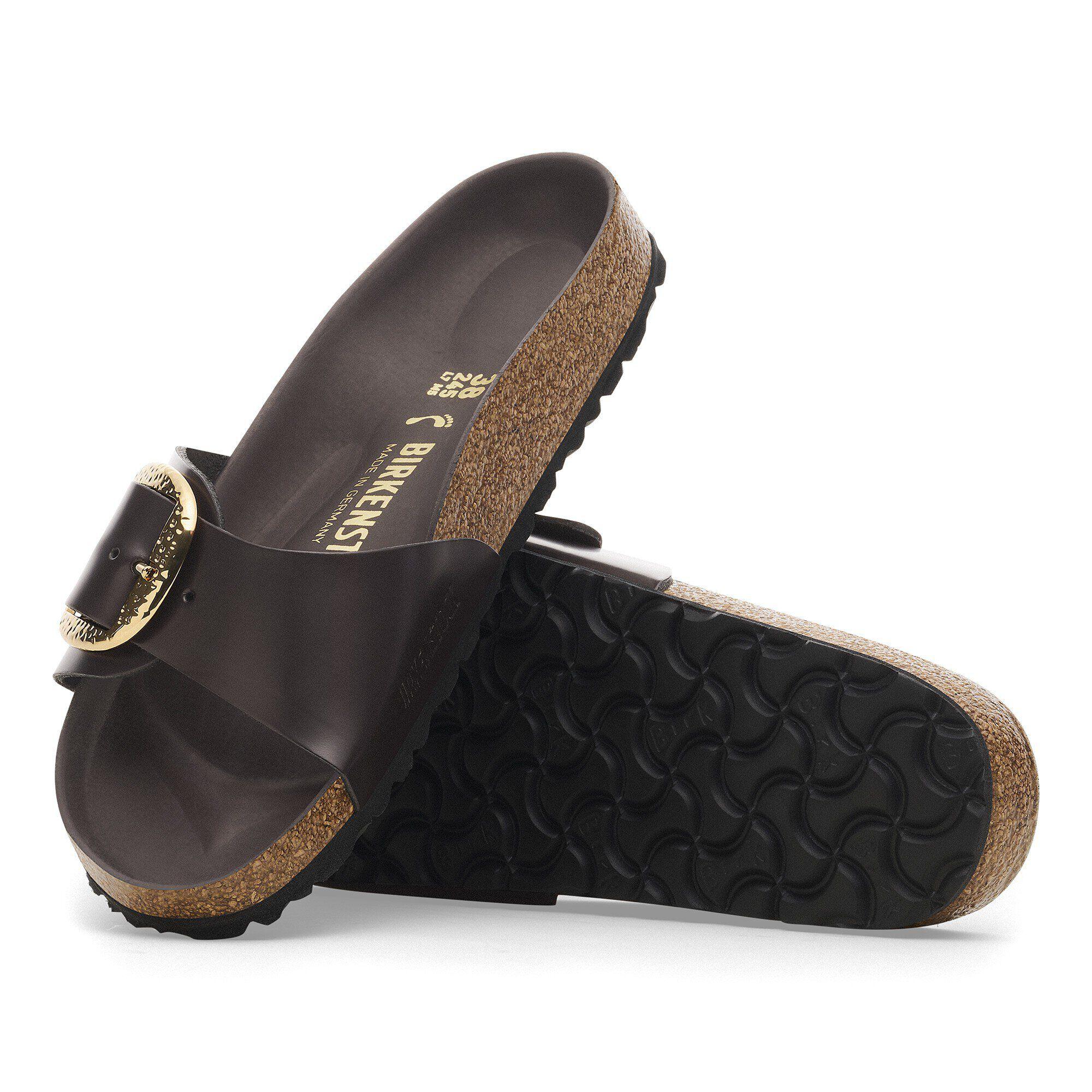 Madrid Hammered Big Buckle Natural Leather Patent High-Shine Espresso Product Image