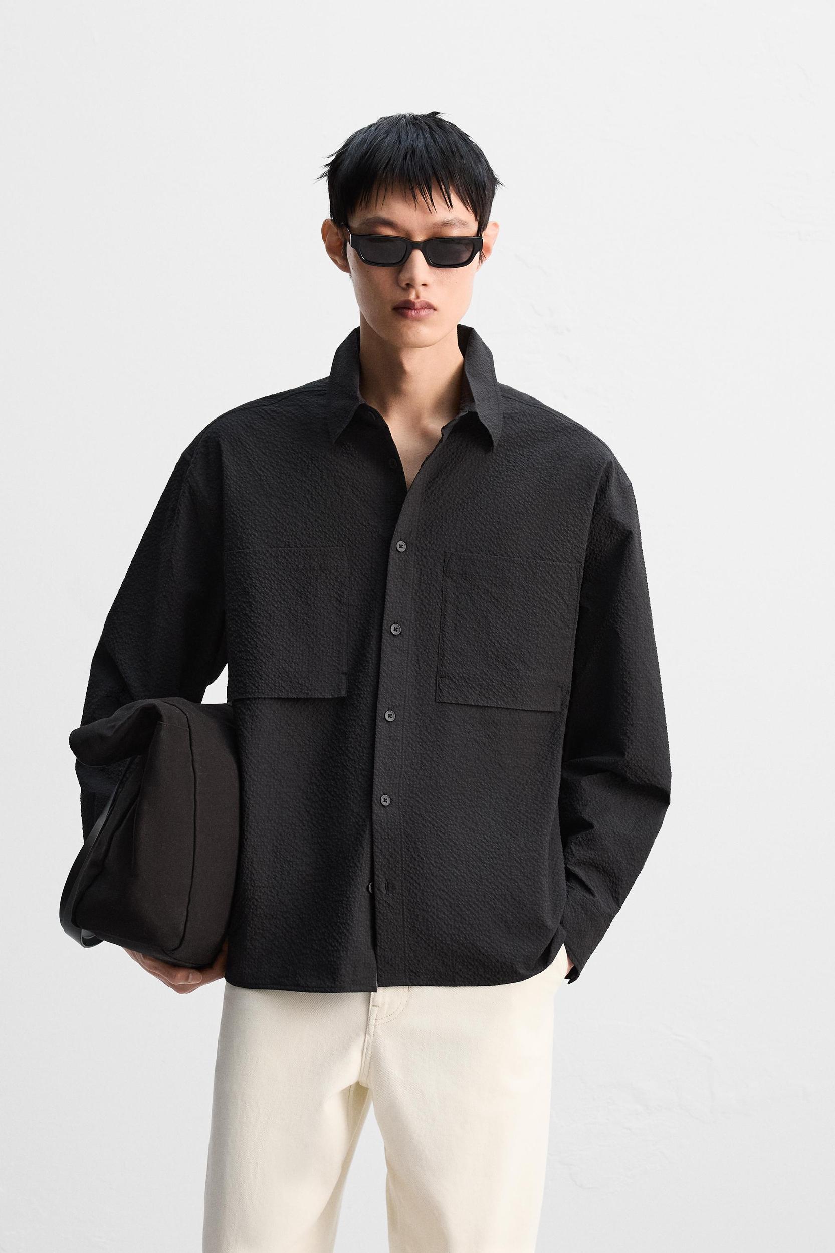 RELAXED FIT SEERSUCKER SHIRT Product Image