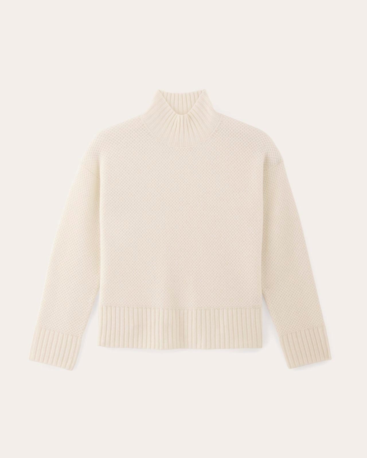 Womens Honeycomb Funnel Neck in Wool Cashmere Sweater by Everlane Product Image
