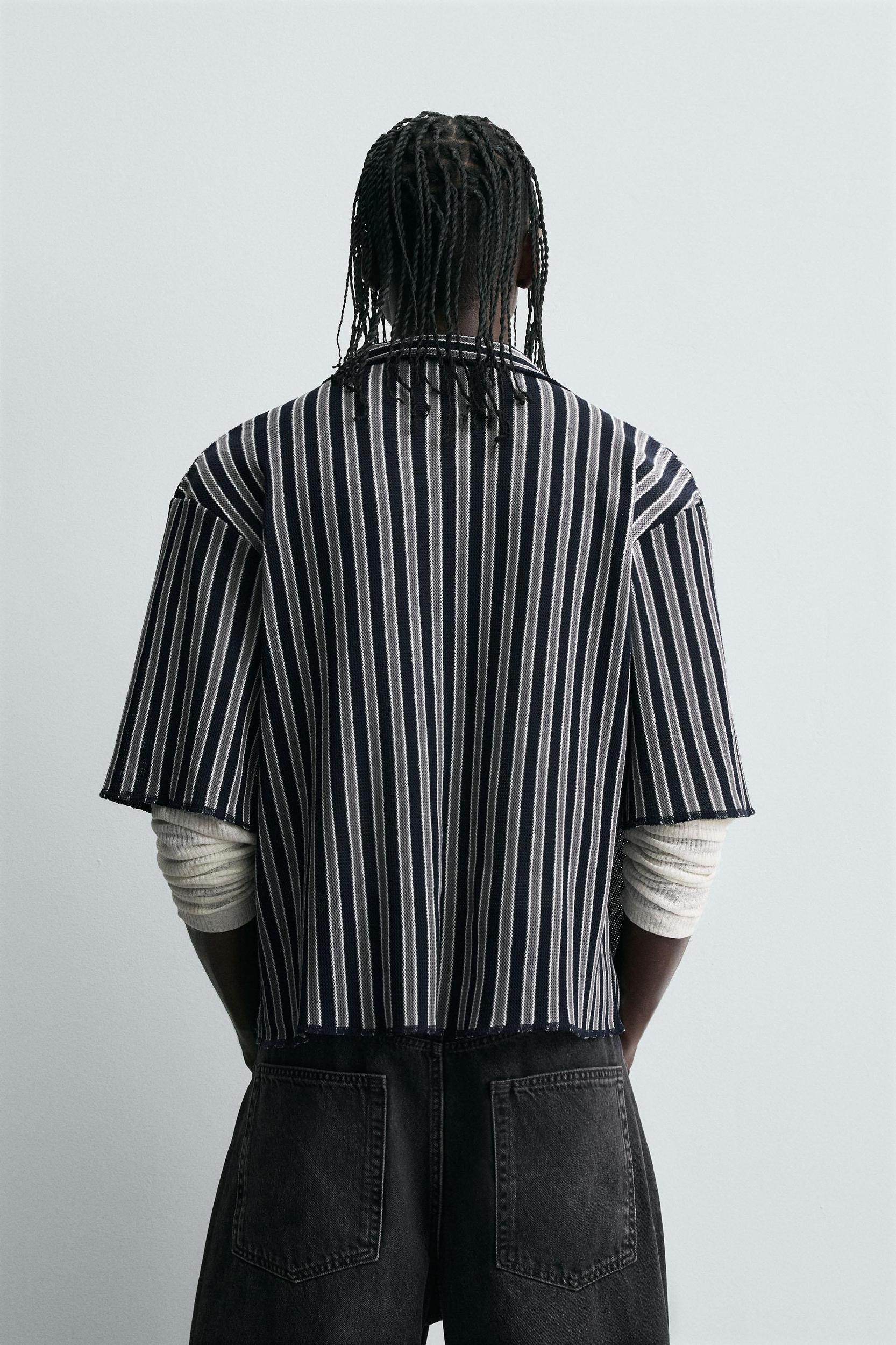 STRIPED JACQUARD SHIRT Product Image