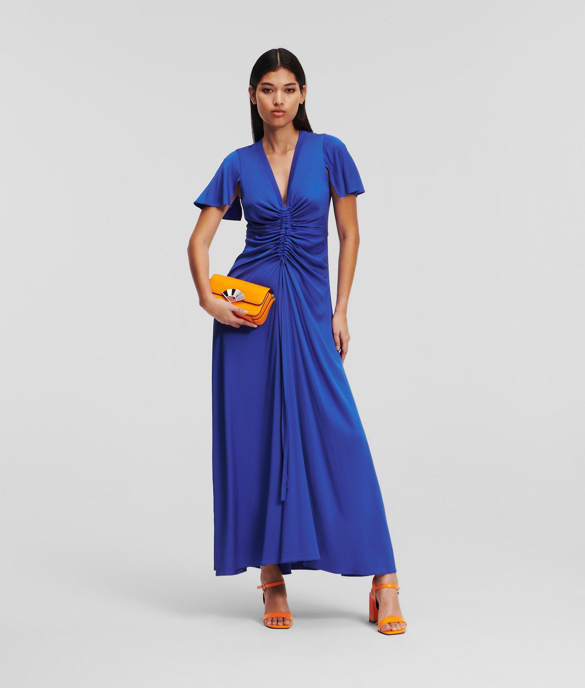 ROUCHED MAXI DRESS Product Image