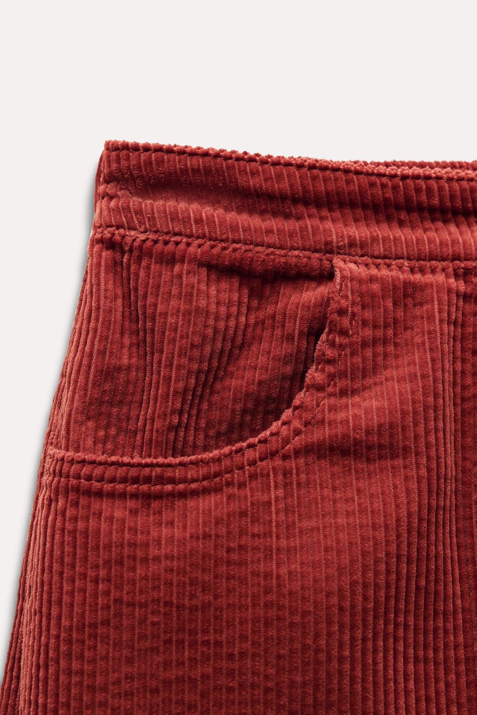 ZW COLLECTION CORDUROY WIDE-LEG PANTS Product Image