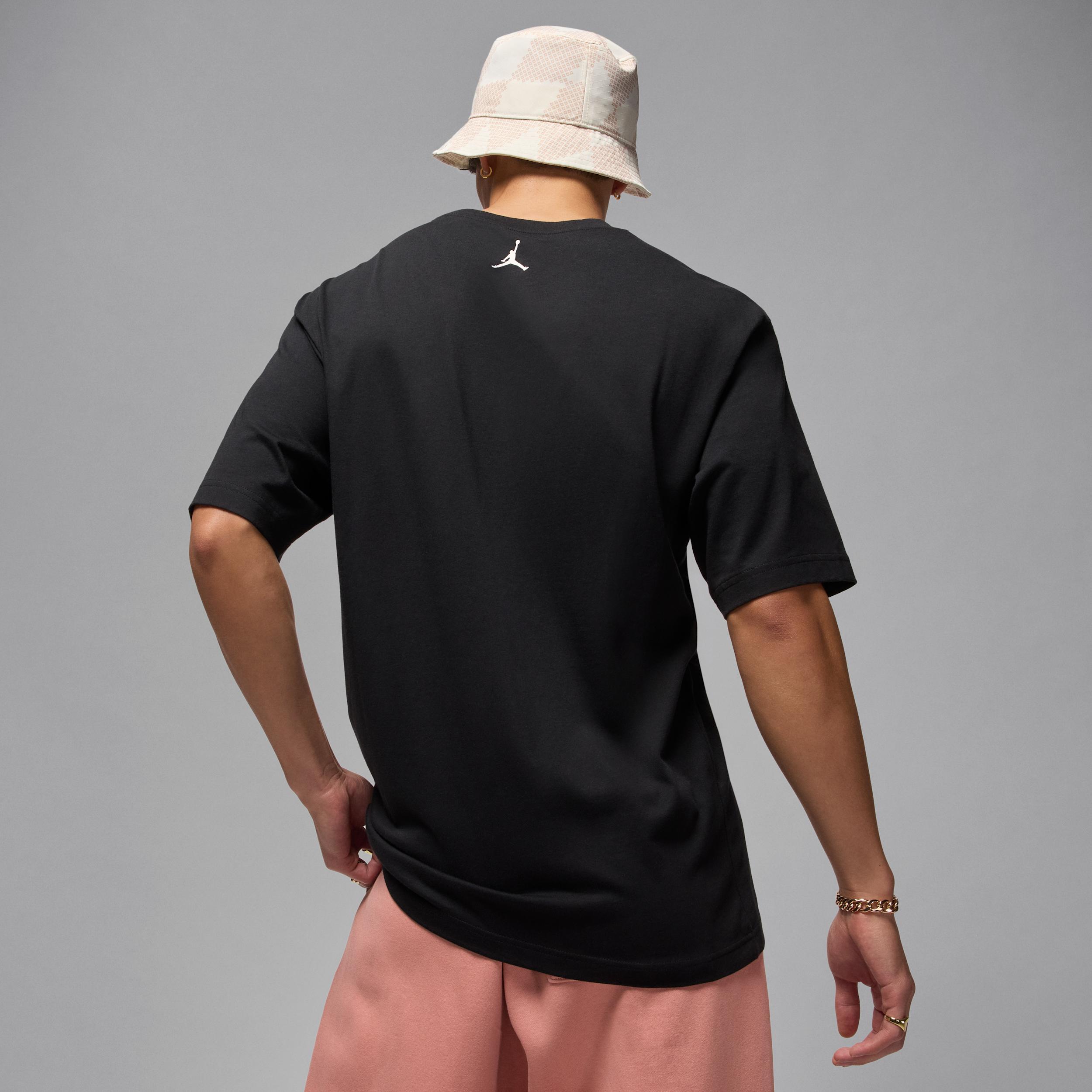 Jordan Mens Jordan NC GOAT Short Sleeve Crew - Mens Black/White Product Image